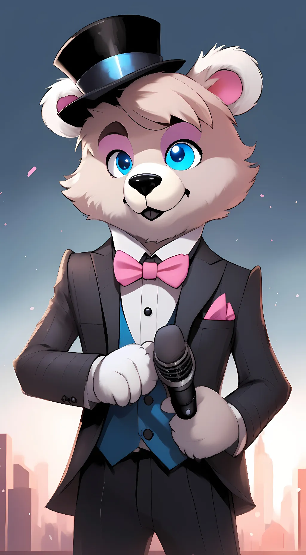 ai character: Funtime Freddy background