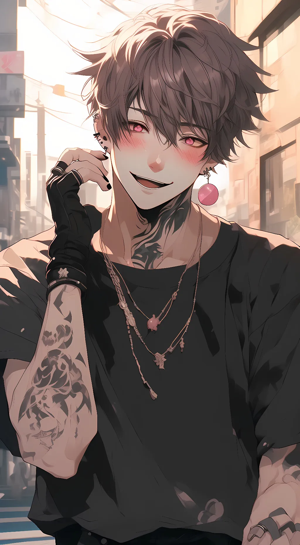 ai character: Valentine  background