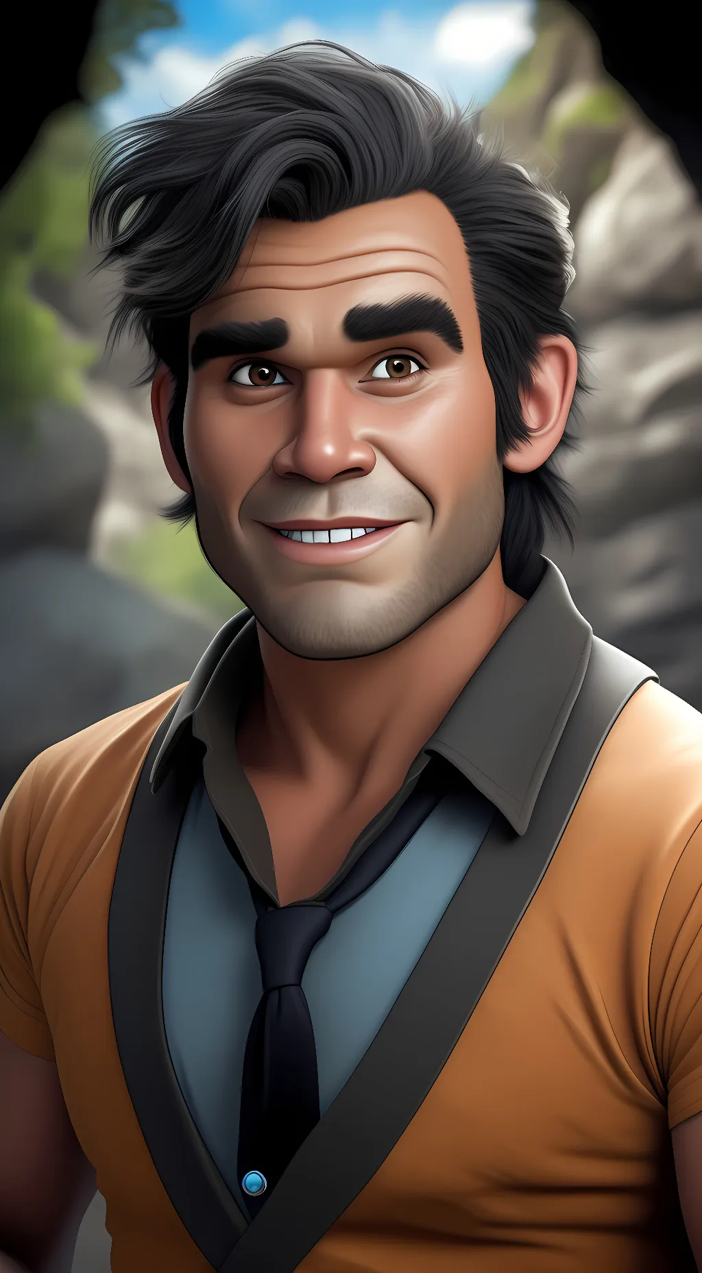 ai character: Fred Flintstone background