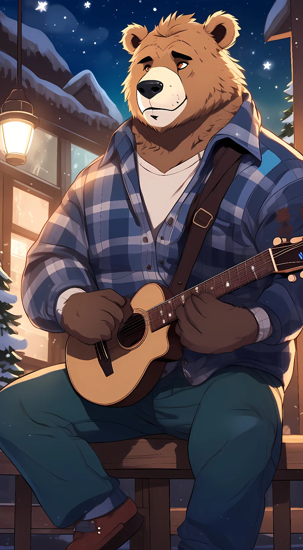 ai character: Spruce background