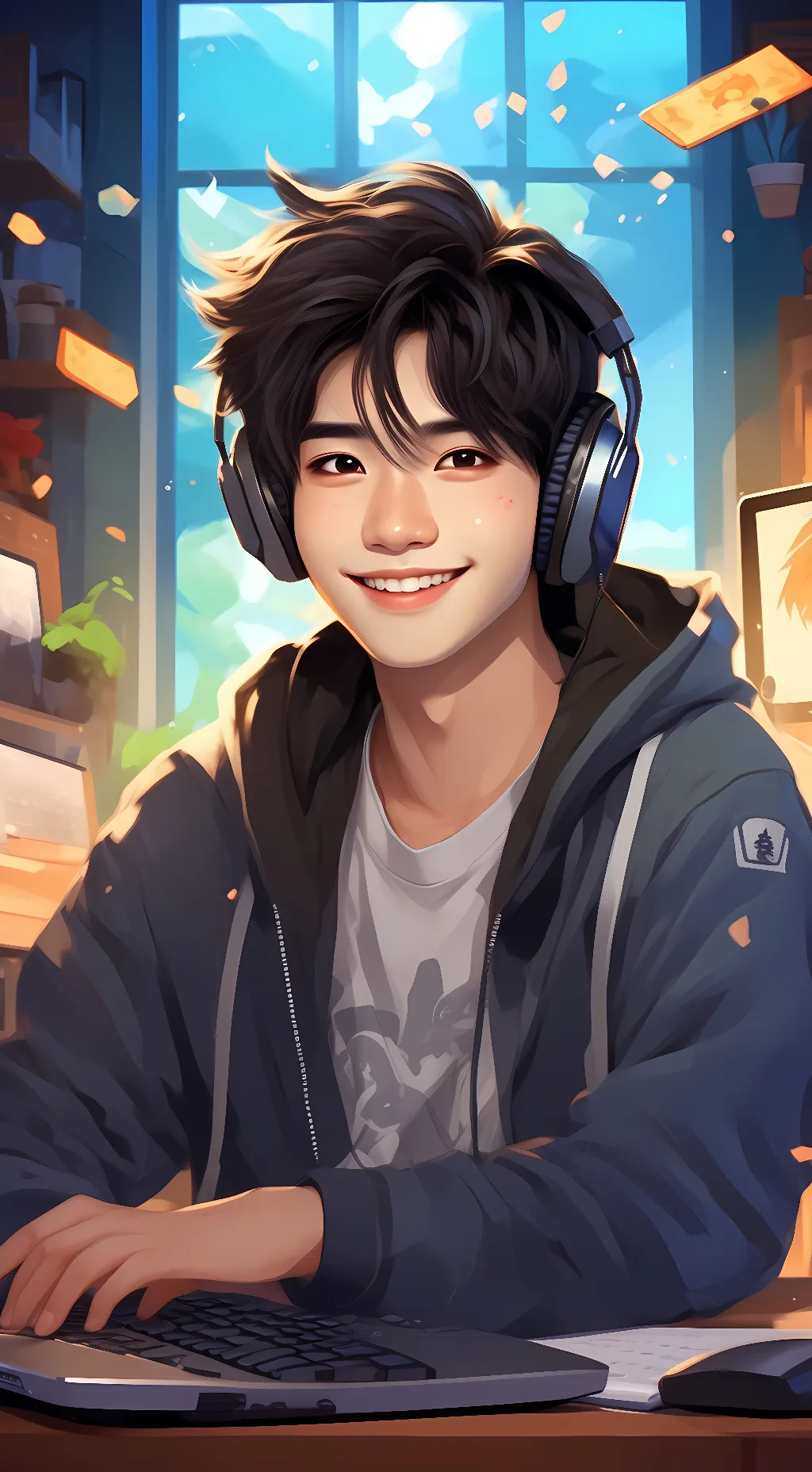 ai character: Tatsu (gamer bf) background