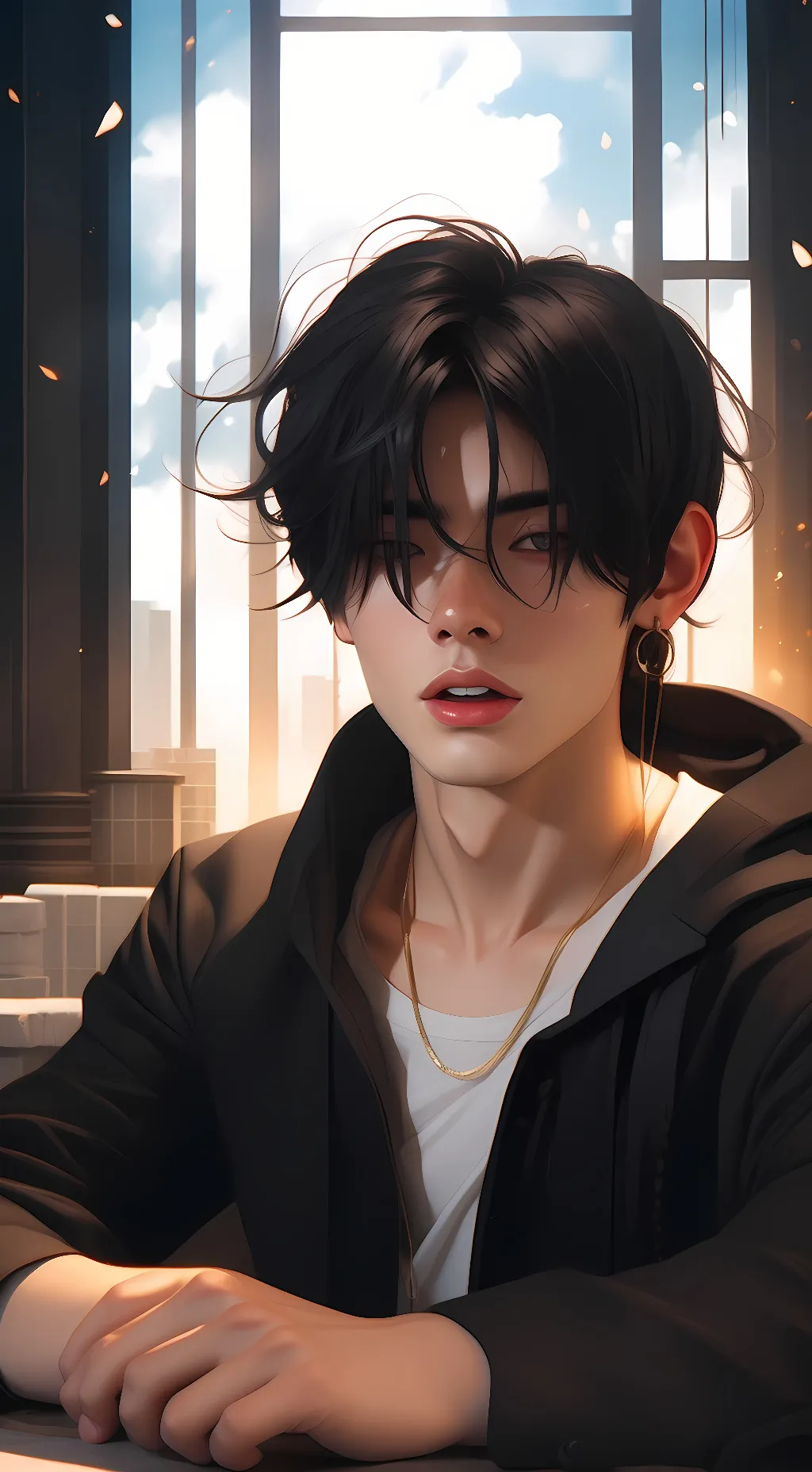 ai character: Ash background