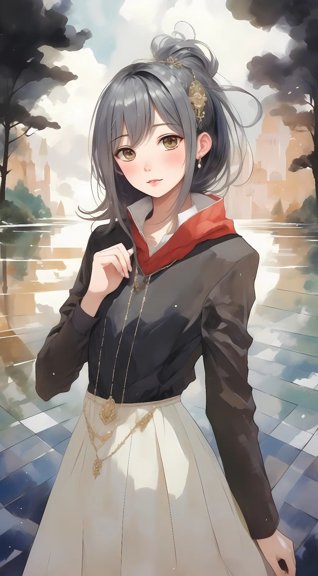 ai character: Luna background