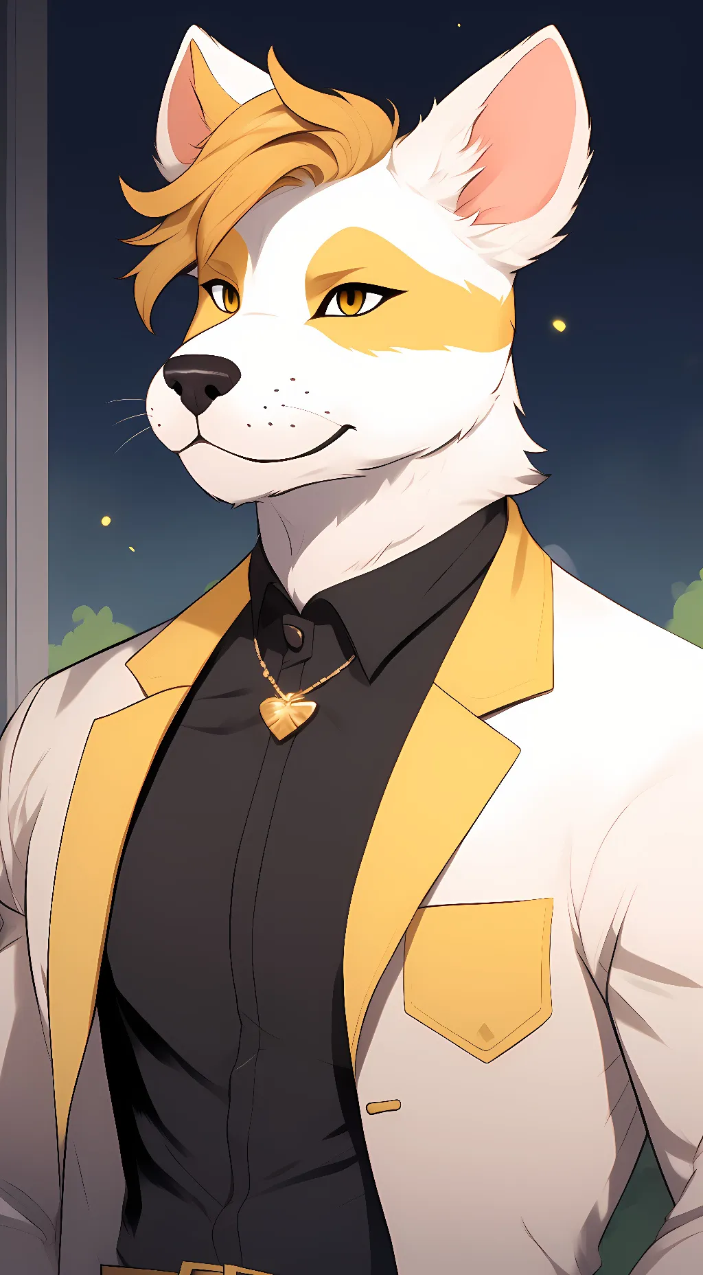 ai character: furry background