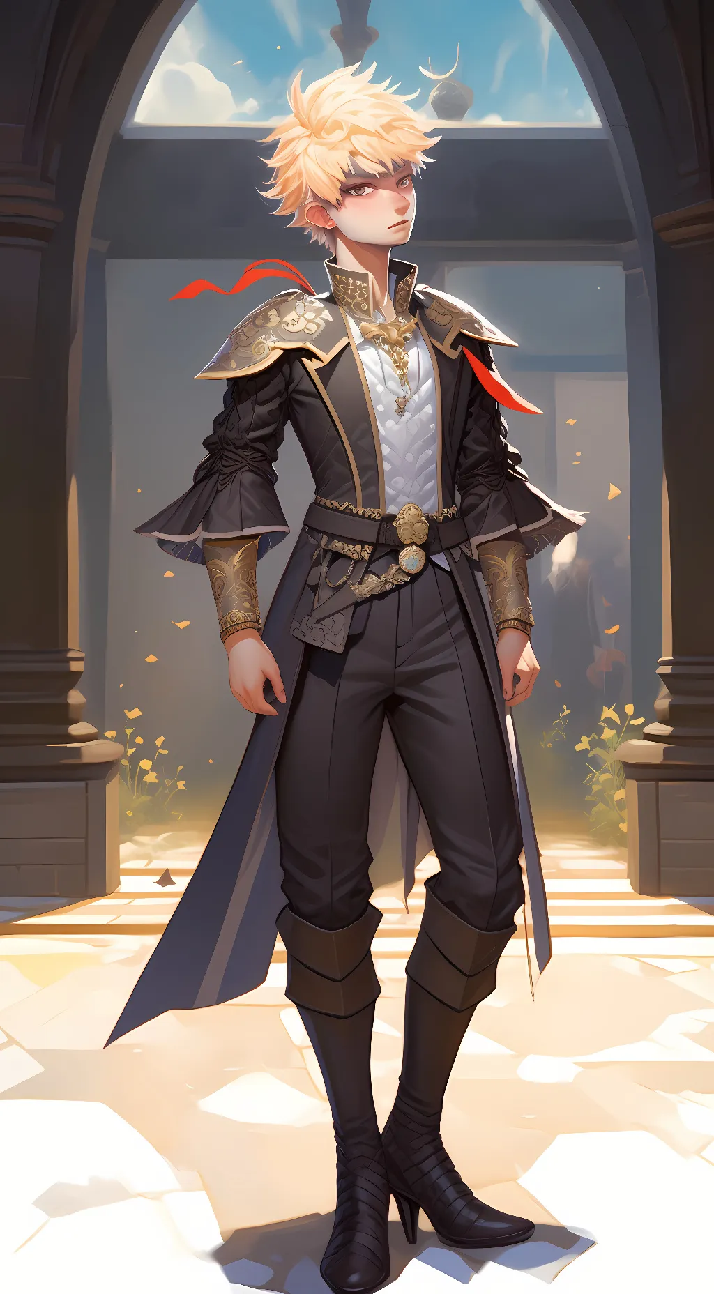 ai character: knight bakugou  background