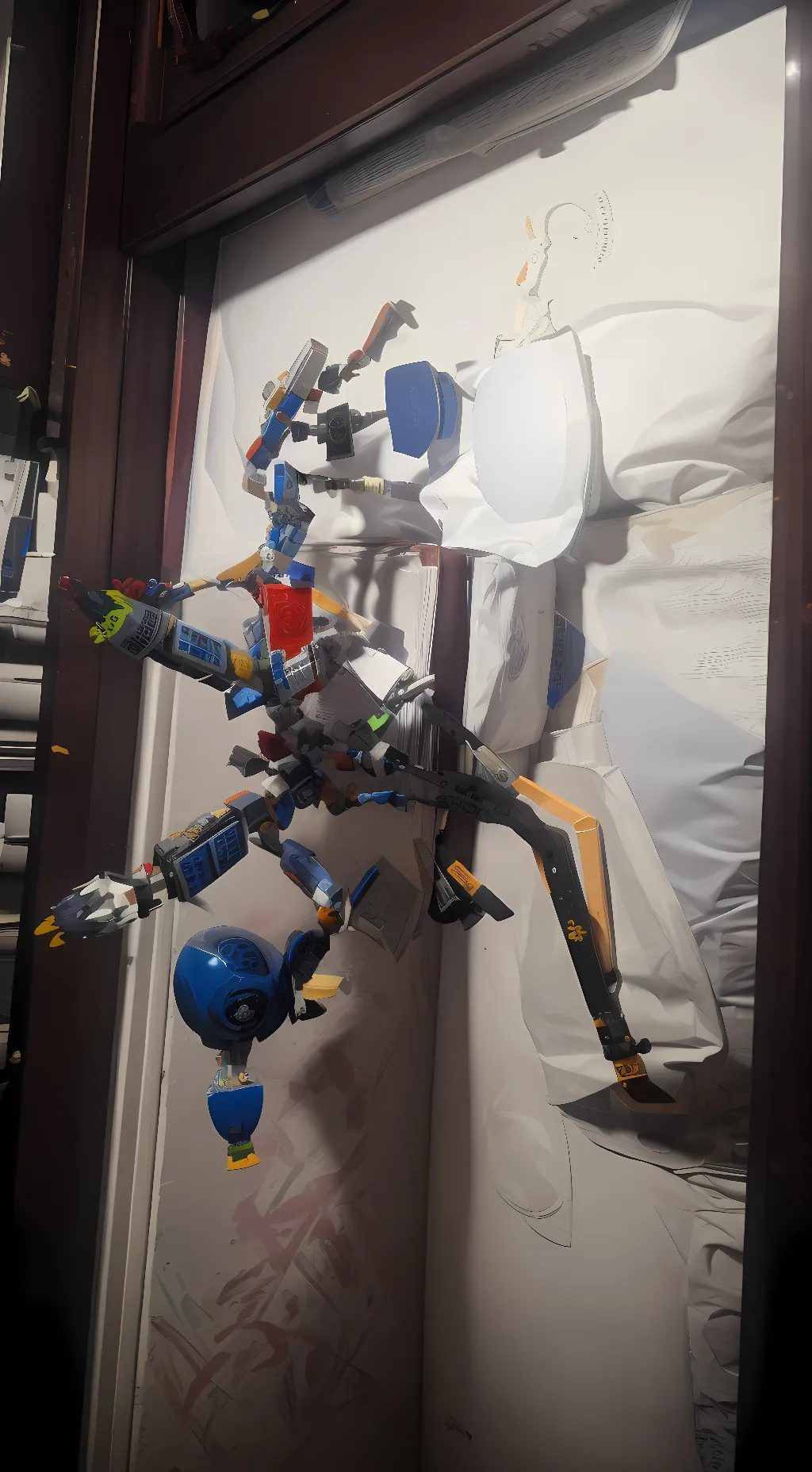 ai character: lego background