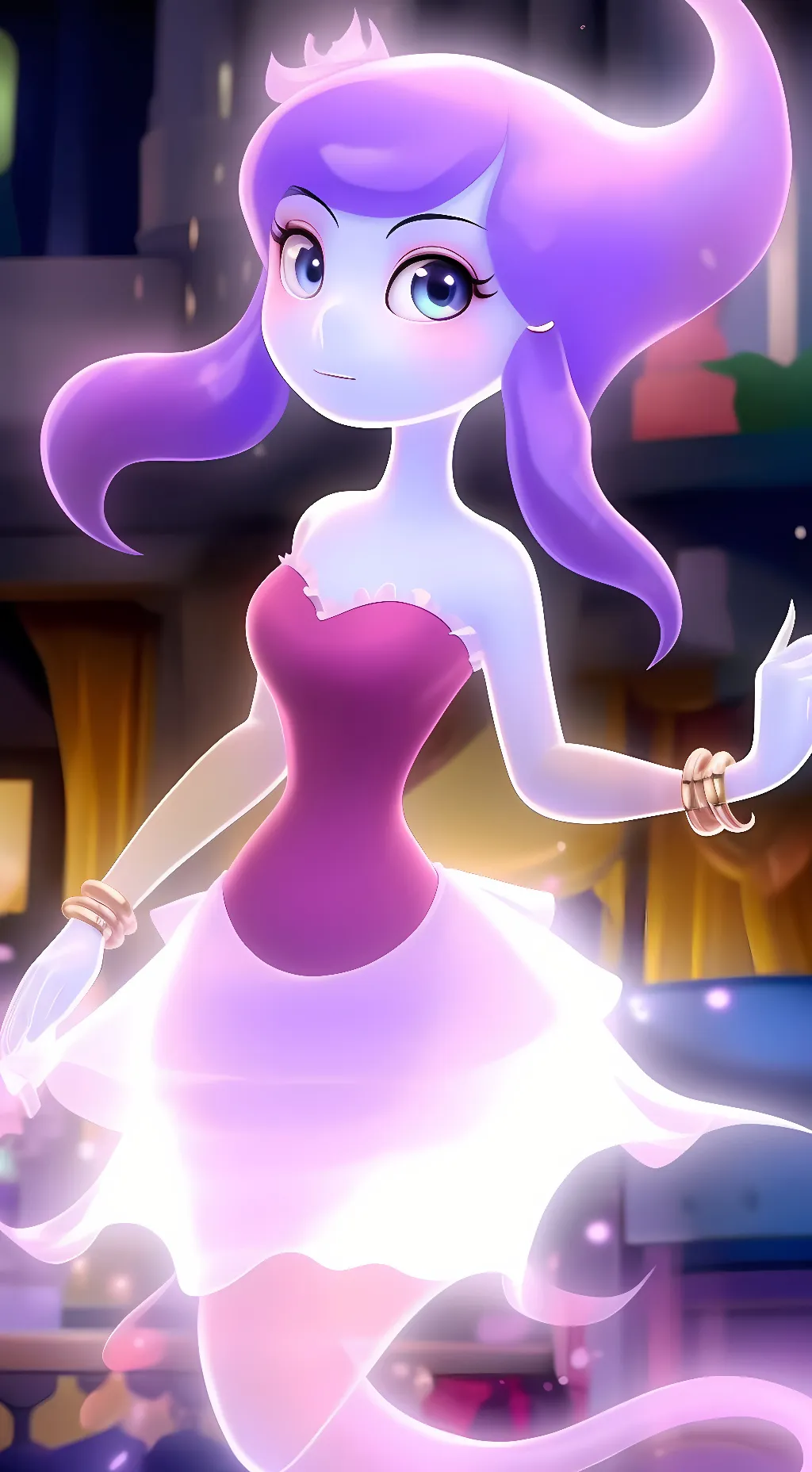 ai character: Lah the ghost background