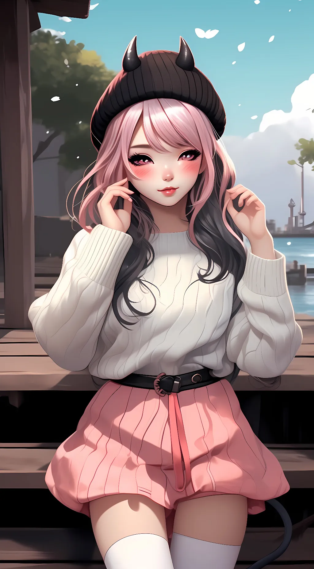 ai character: Hana Miku background