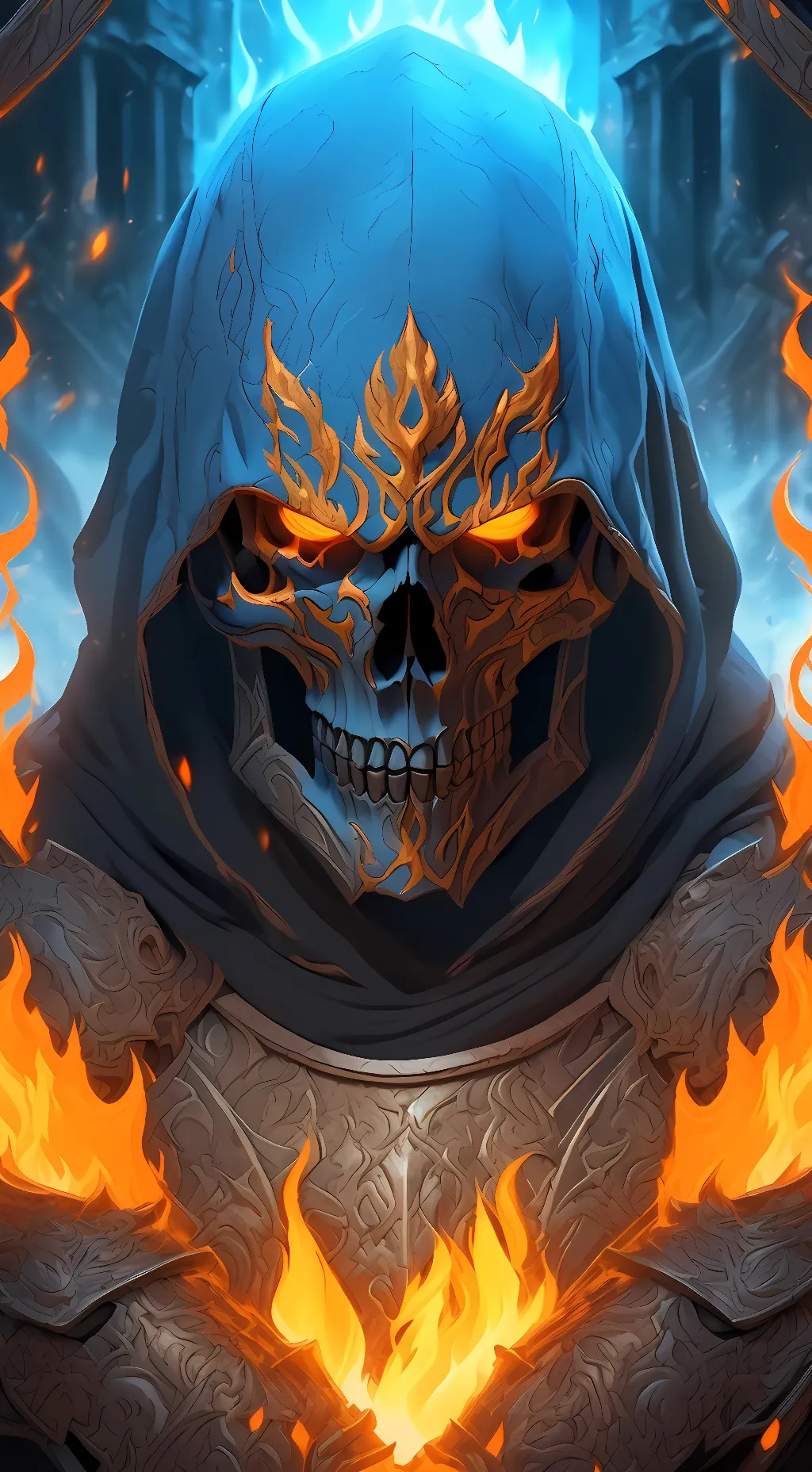 ai character: lord skull  background