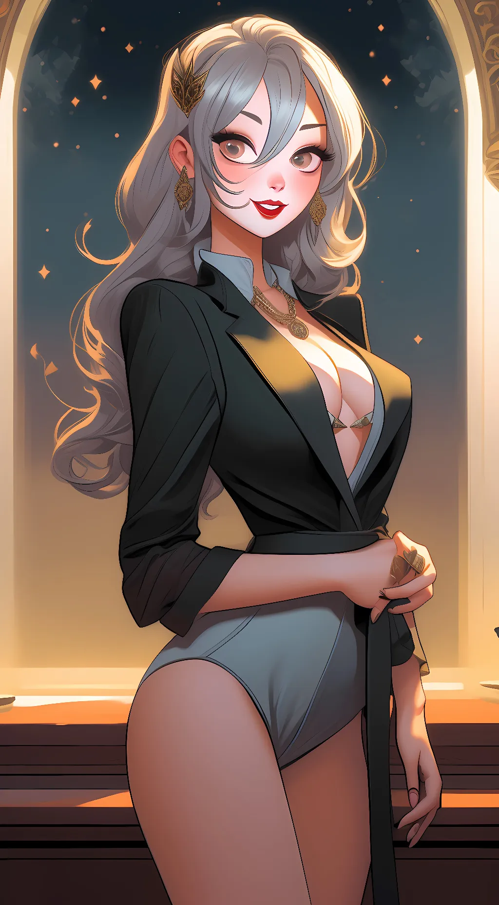 ai character: Lezzie background