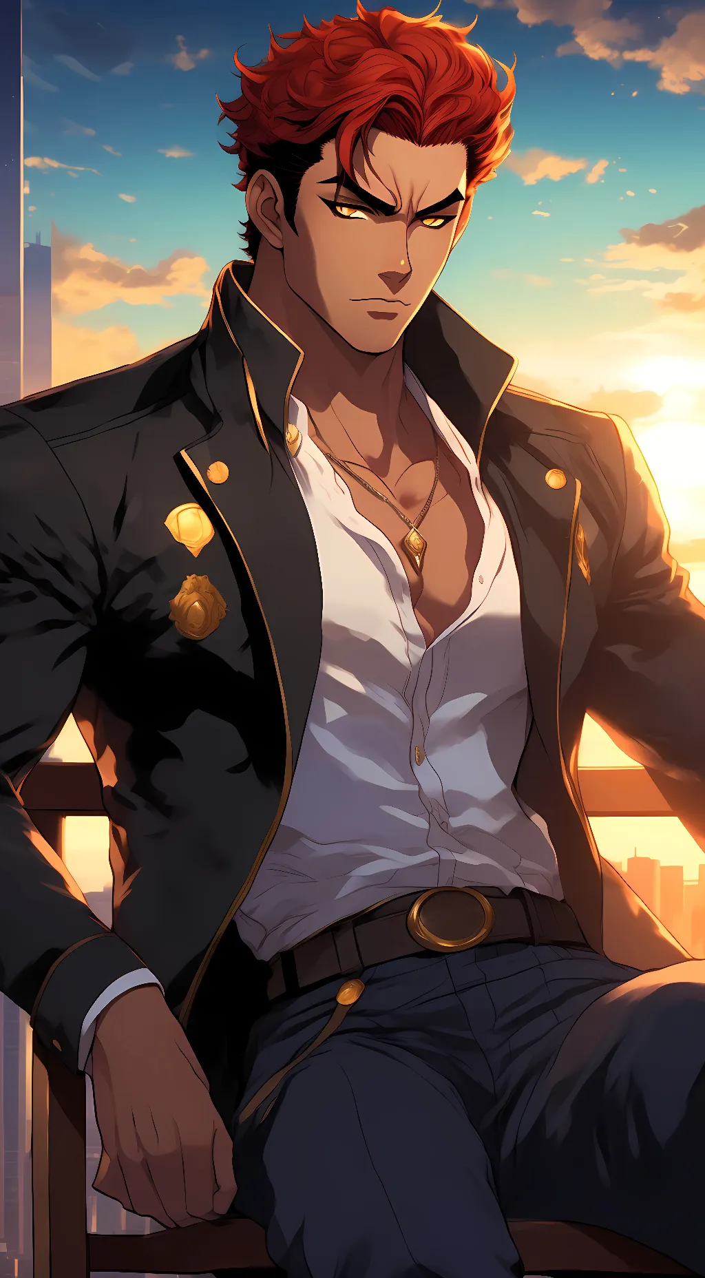 ai character: Zoran  background