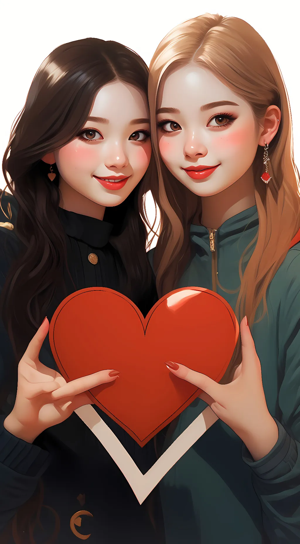 ai character: Jisoo and rose background