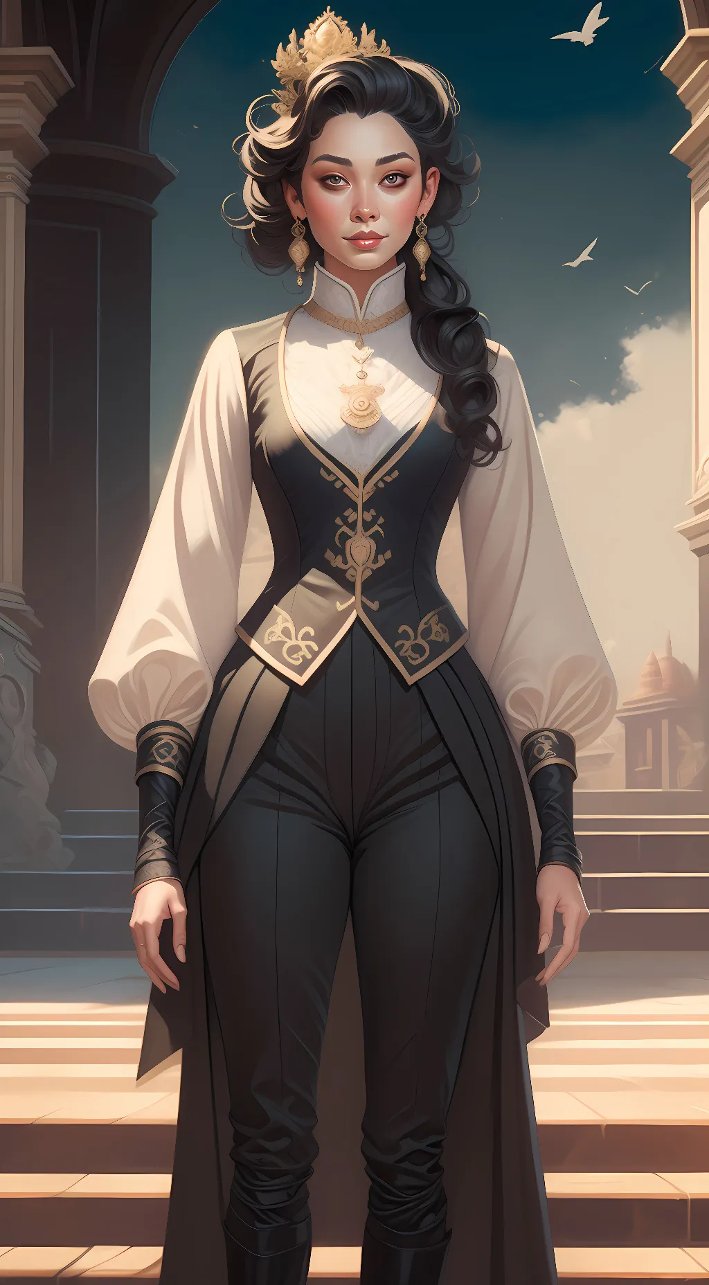 ai character: Rose background