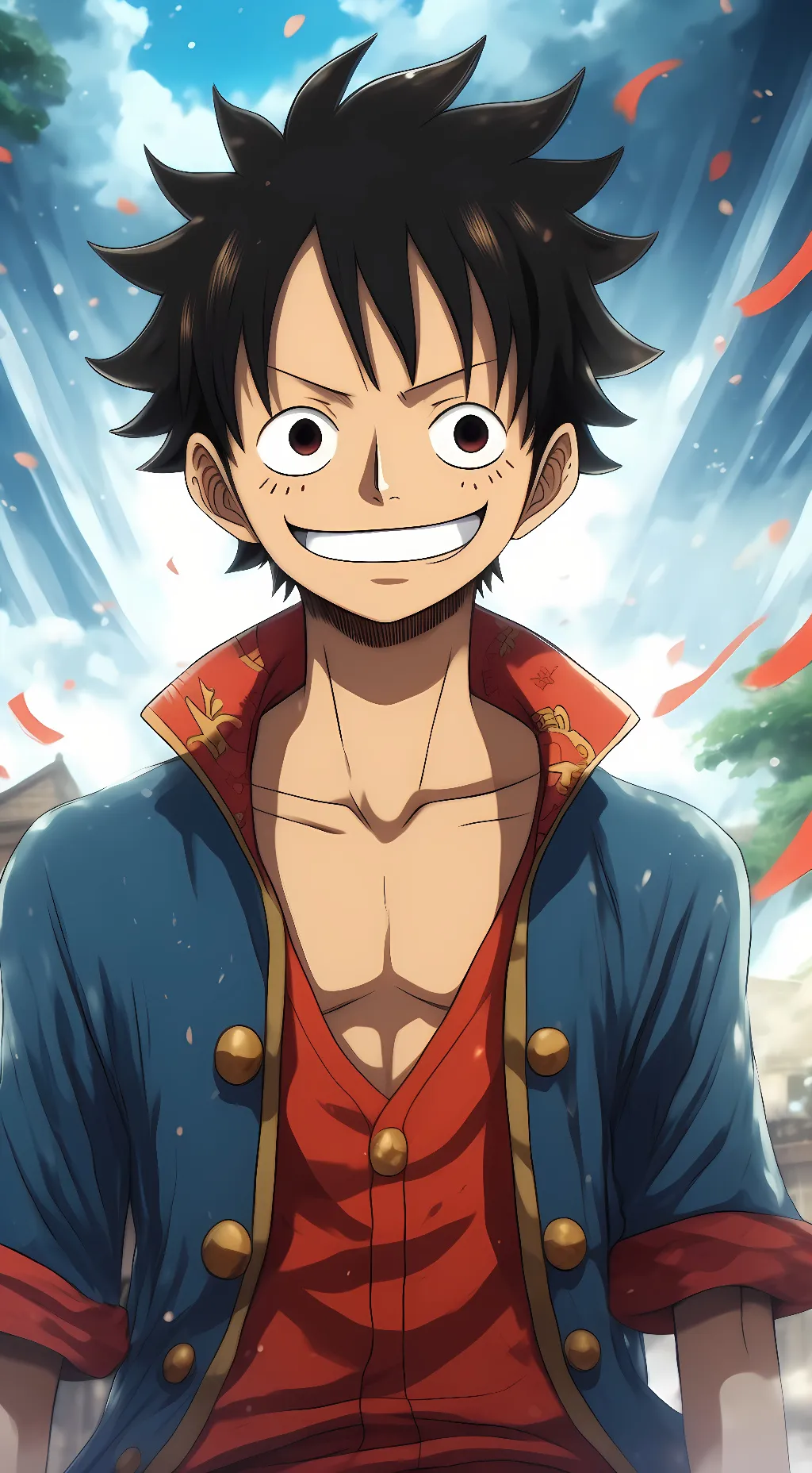 ai character: Luffy background