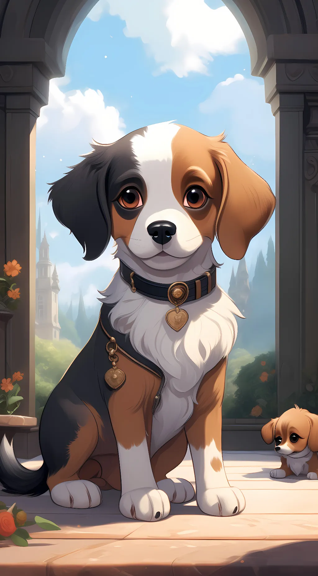 ai character: wolfy background