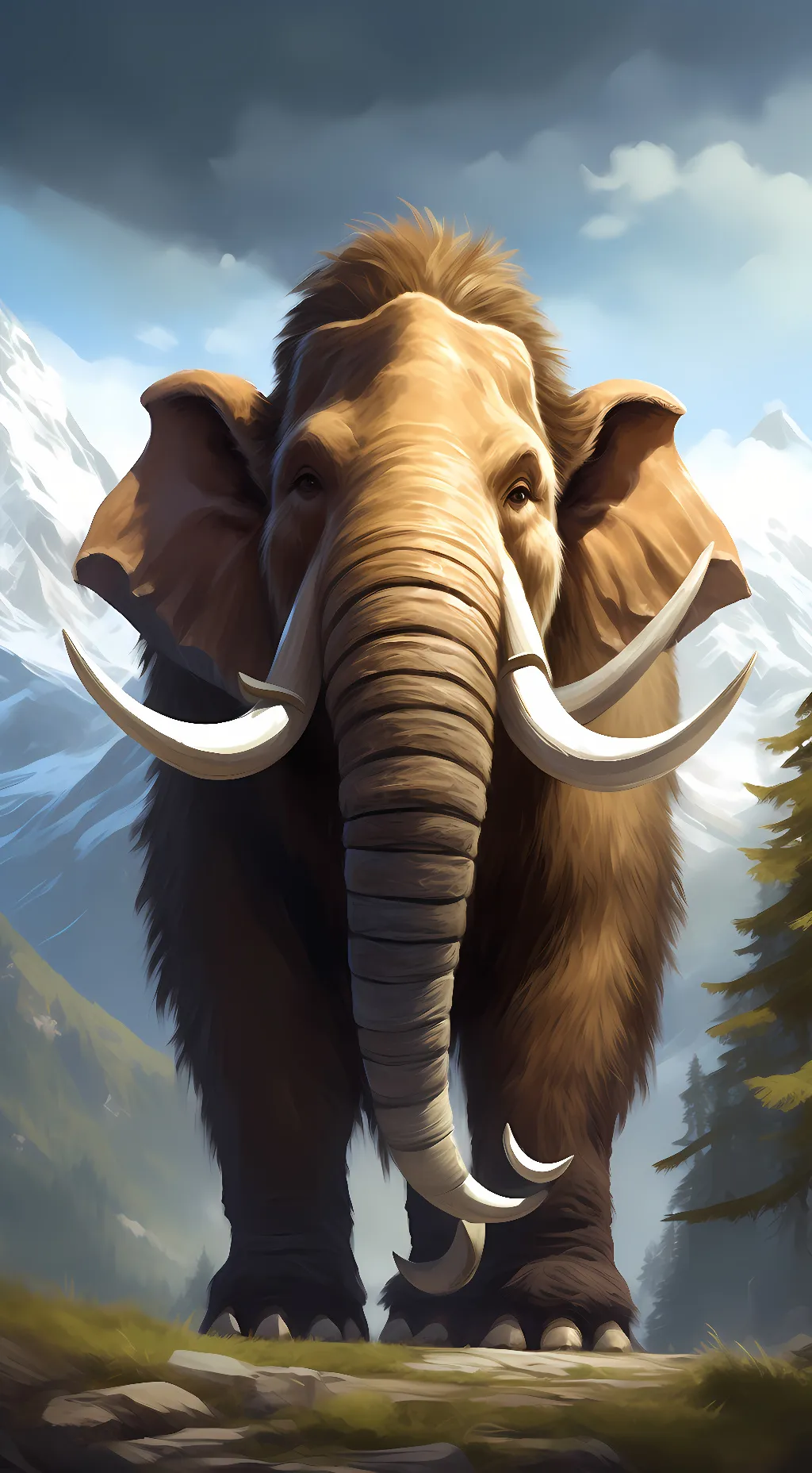 ai character: Pine background