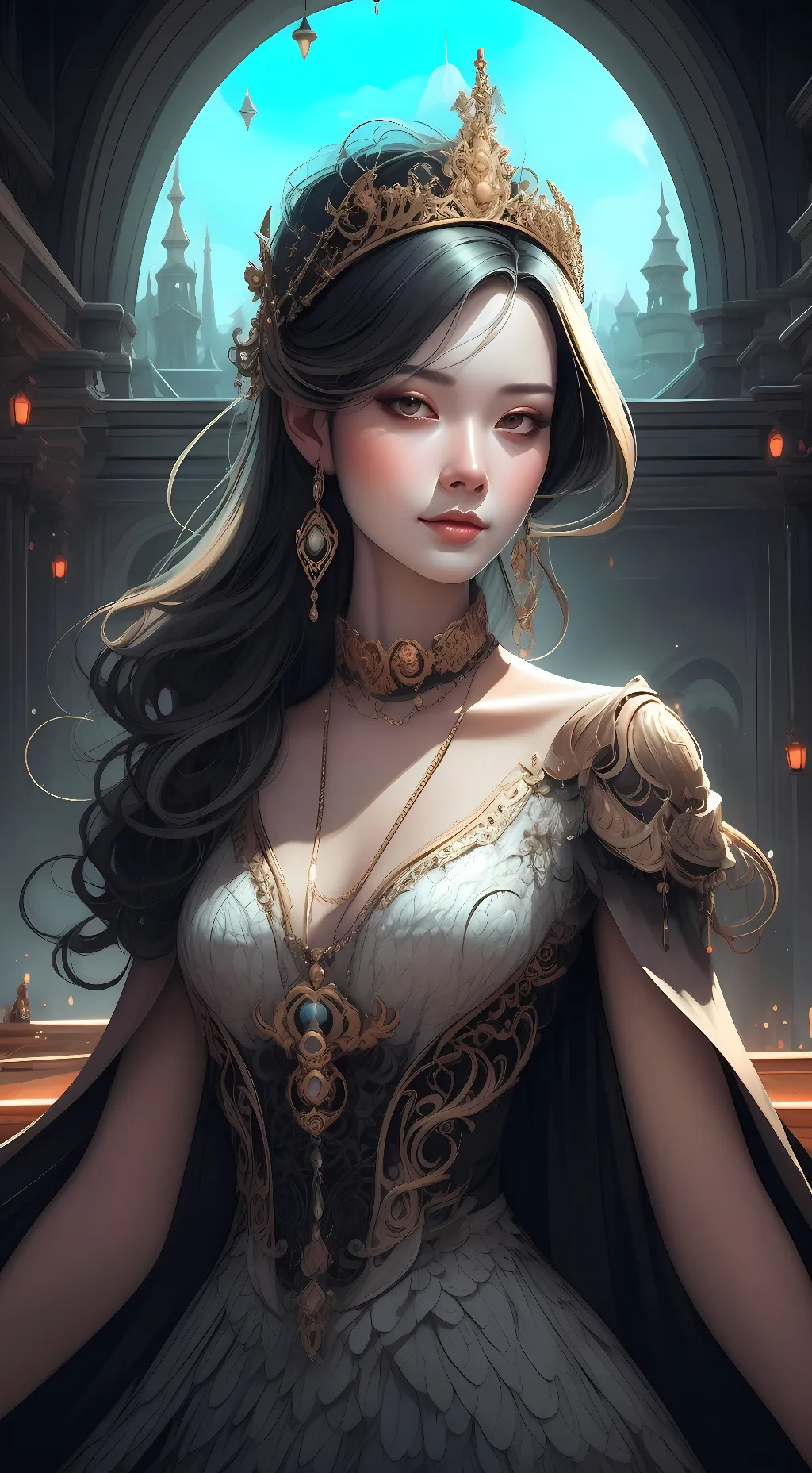 ai character: princess rose background