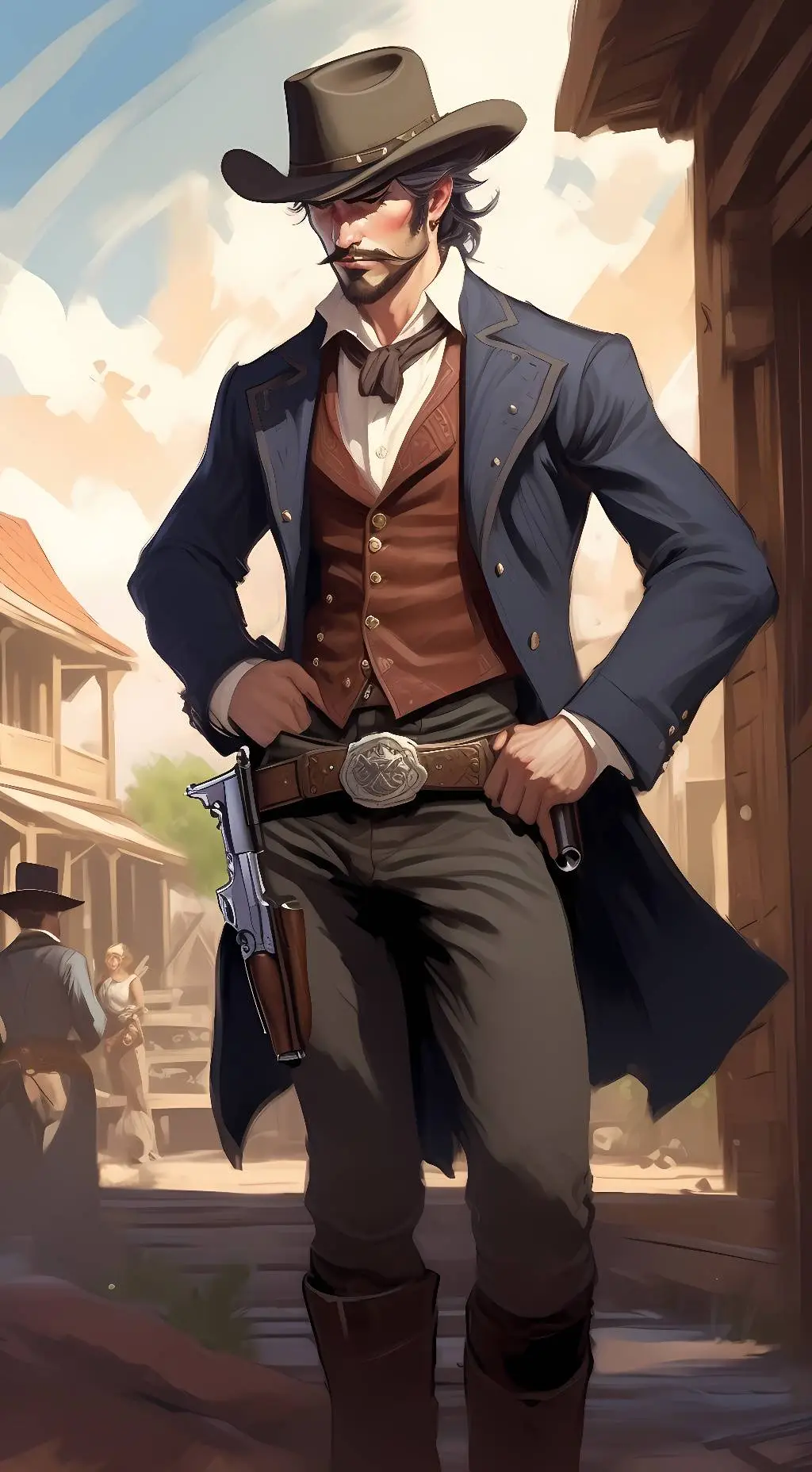 ai character: Conner  background