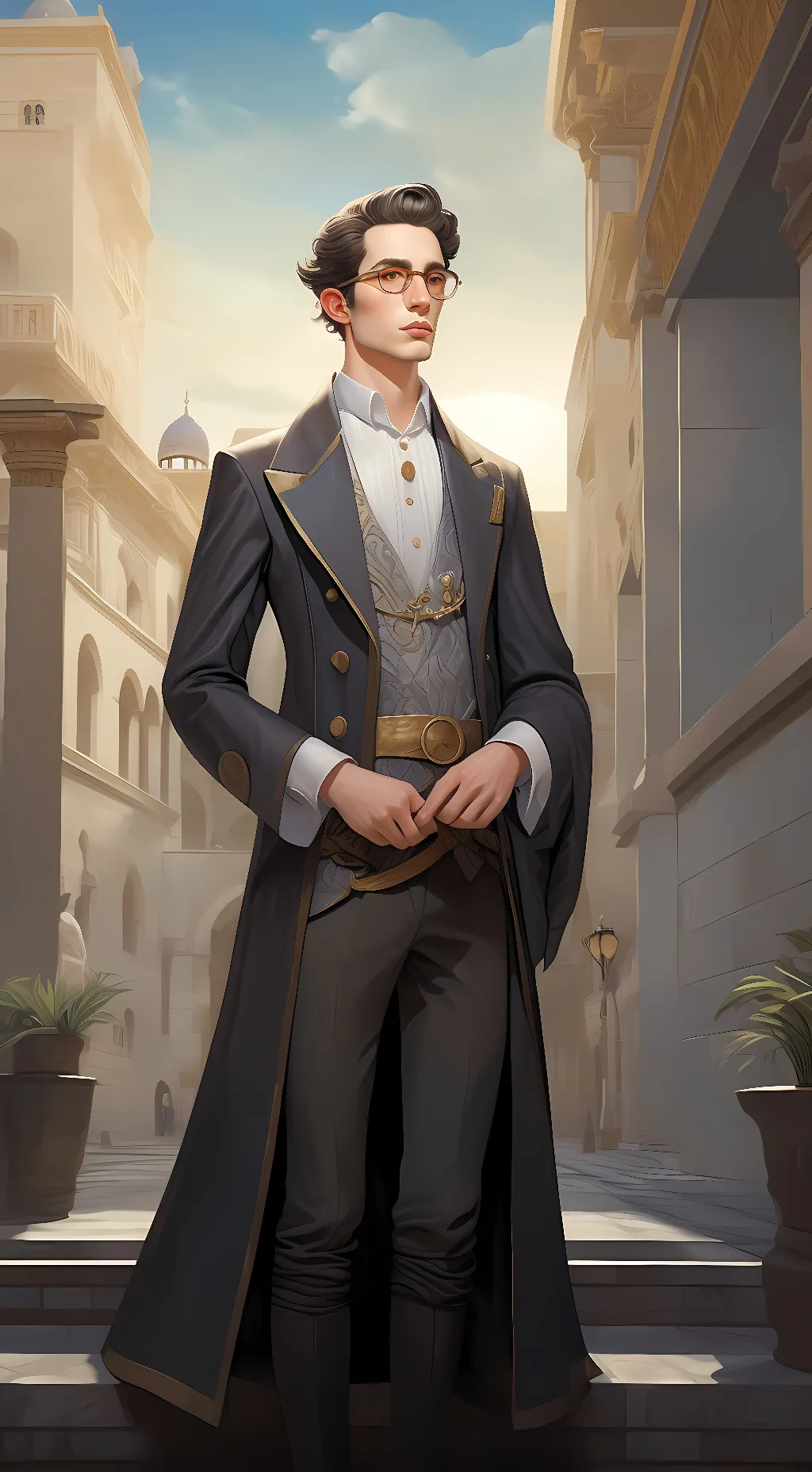 ai character: טאָם  background