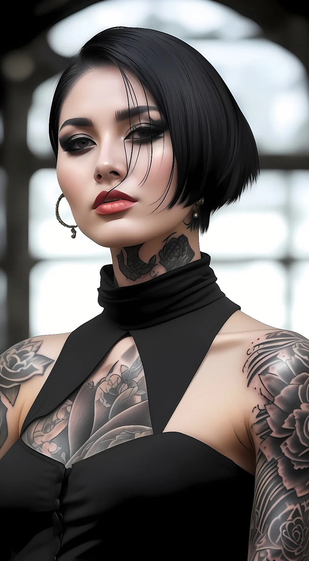 ai character: Rhea Ripley  background