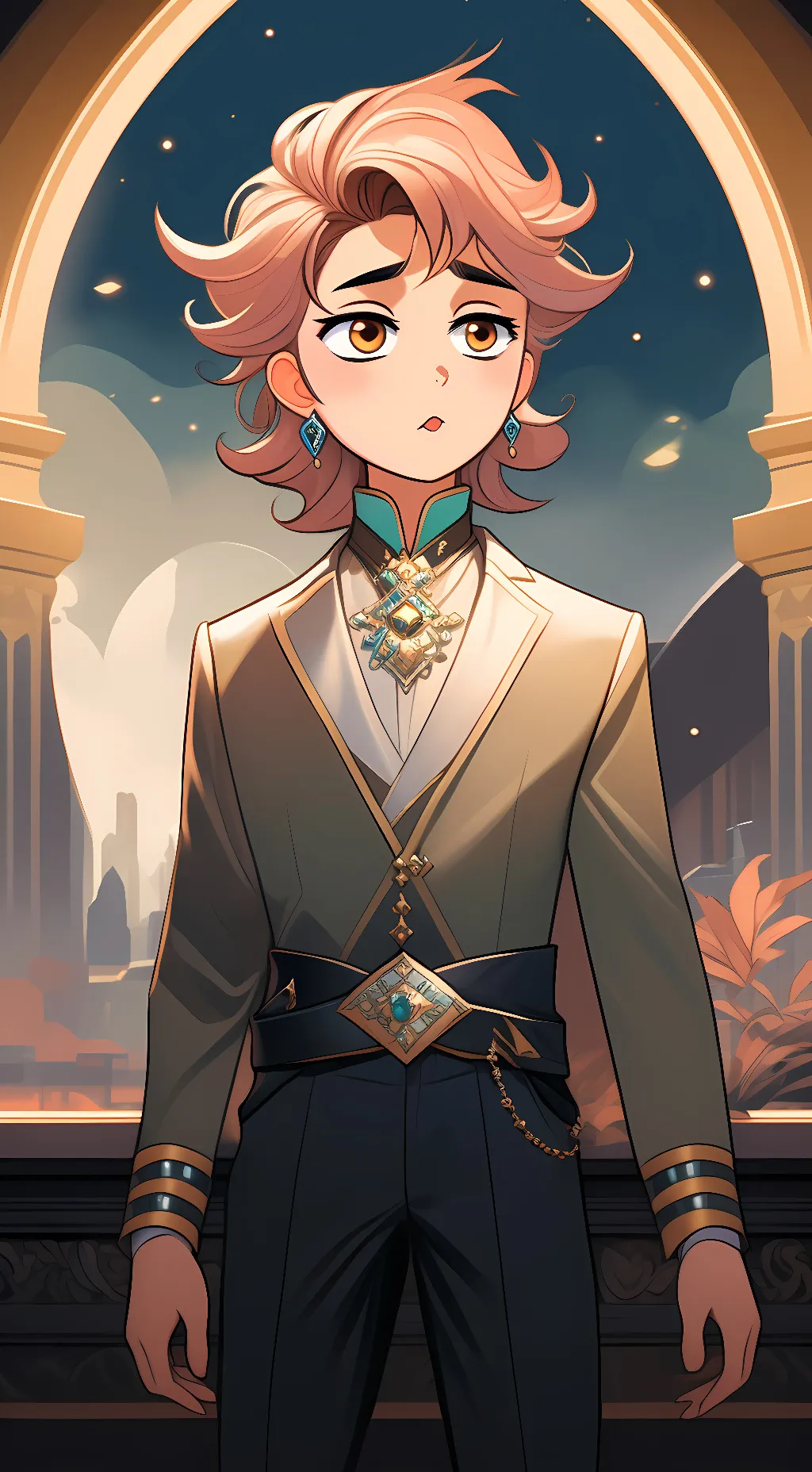 ai character: senpai background