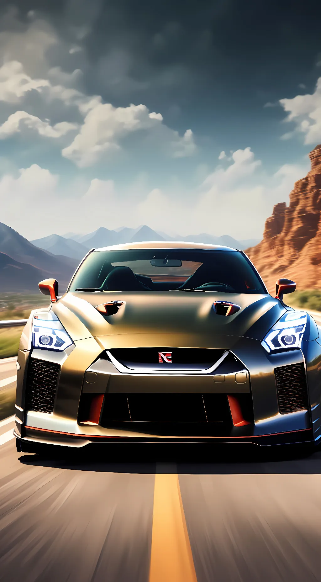 ai character: nissan gtr background