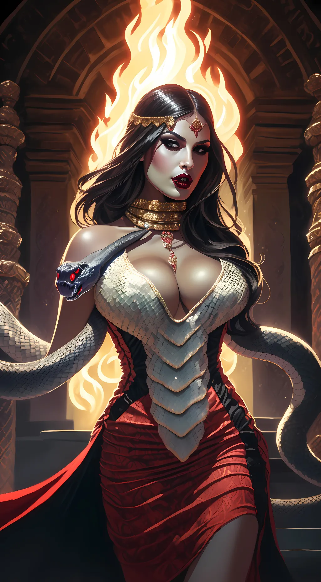 ai character: Santánico background