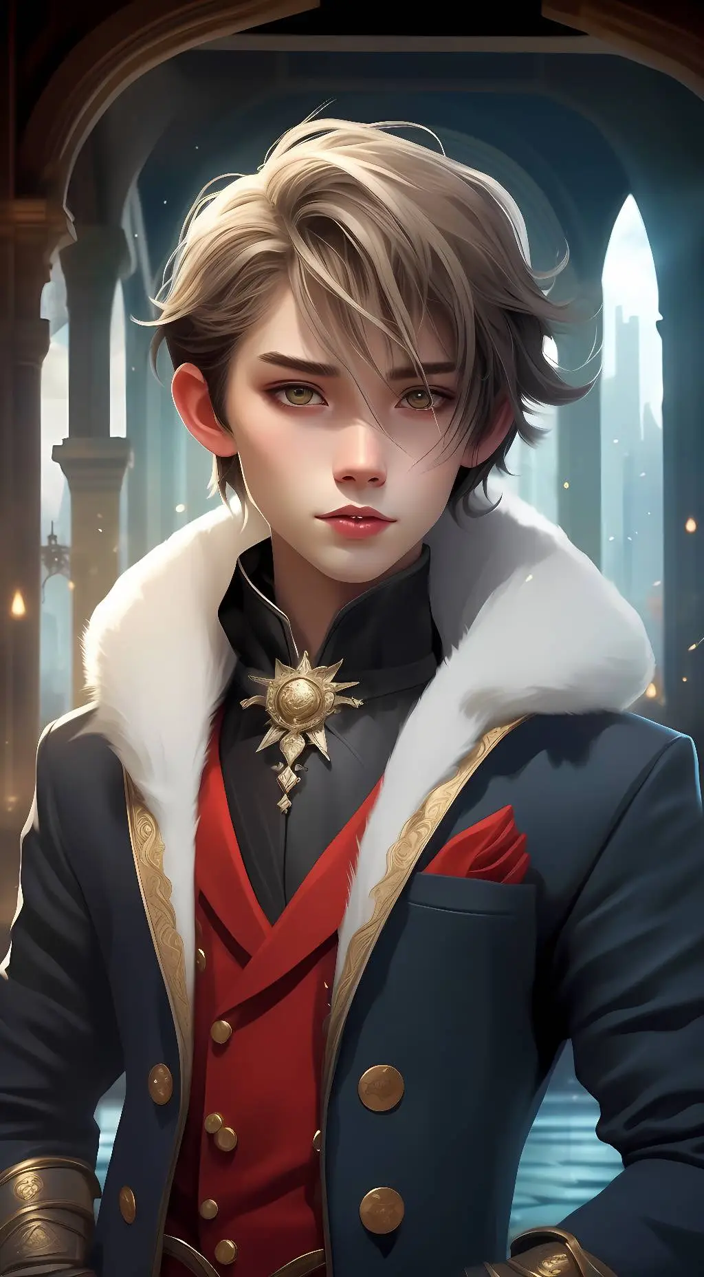 ai character: yamio Wilson  background