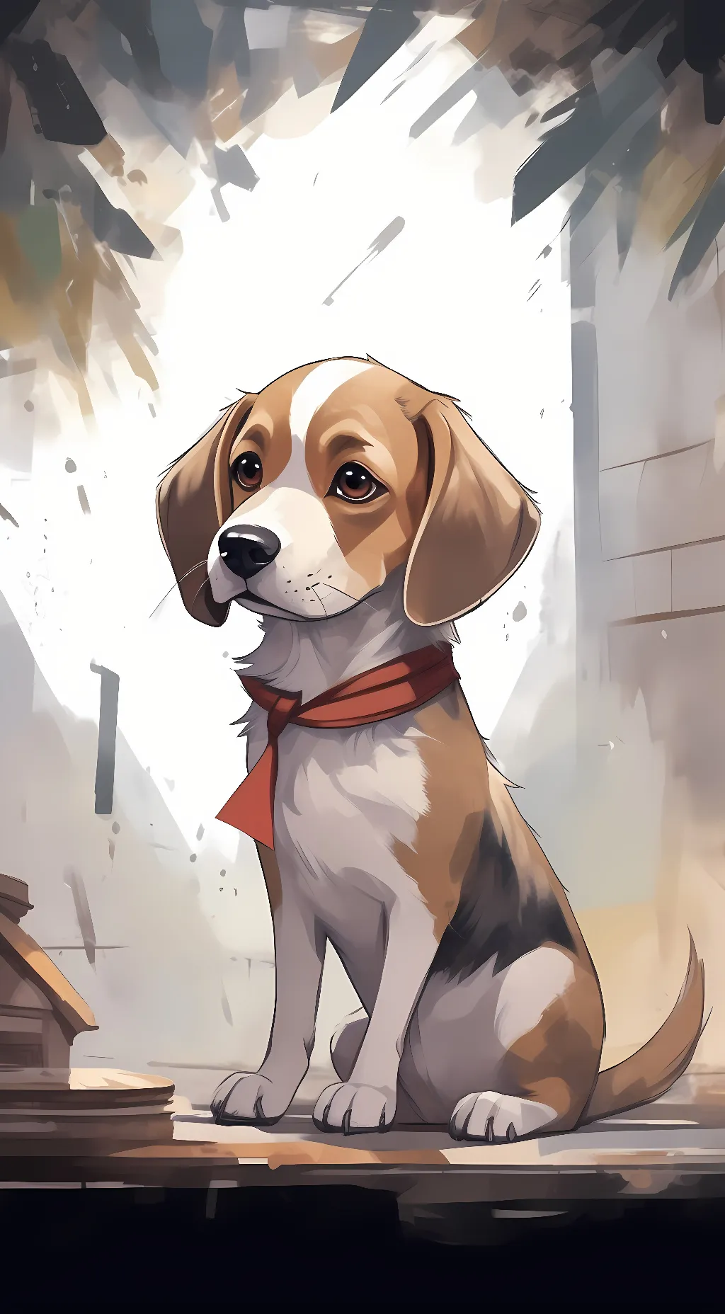 ai character: Bagle background