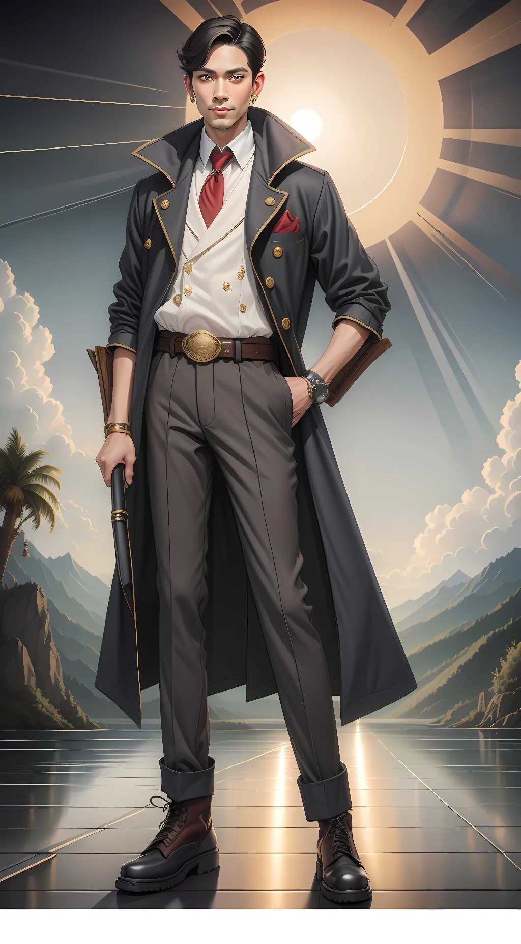 ai character: Titan speakerman background