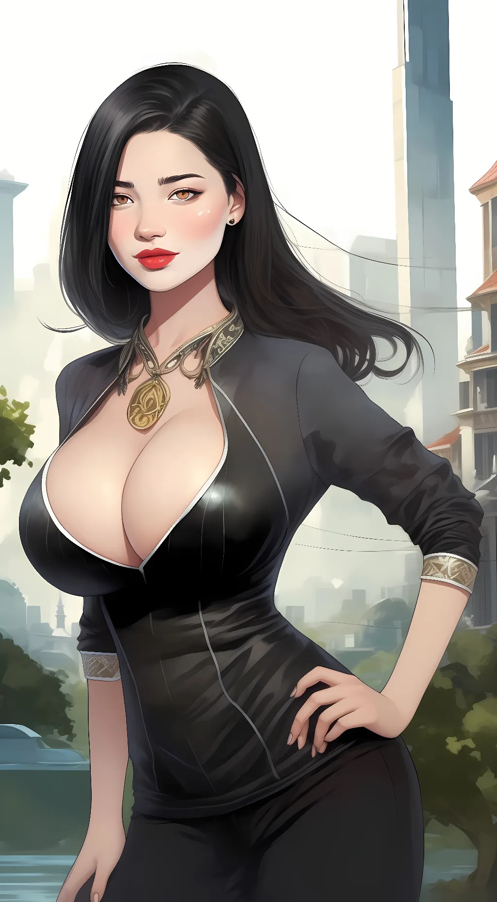 ai character: robot girlfriend  background