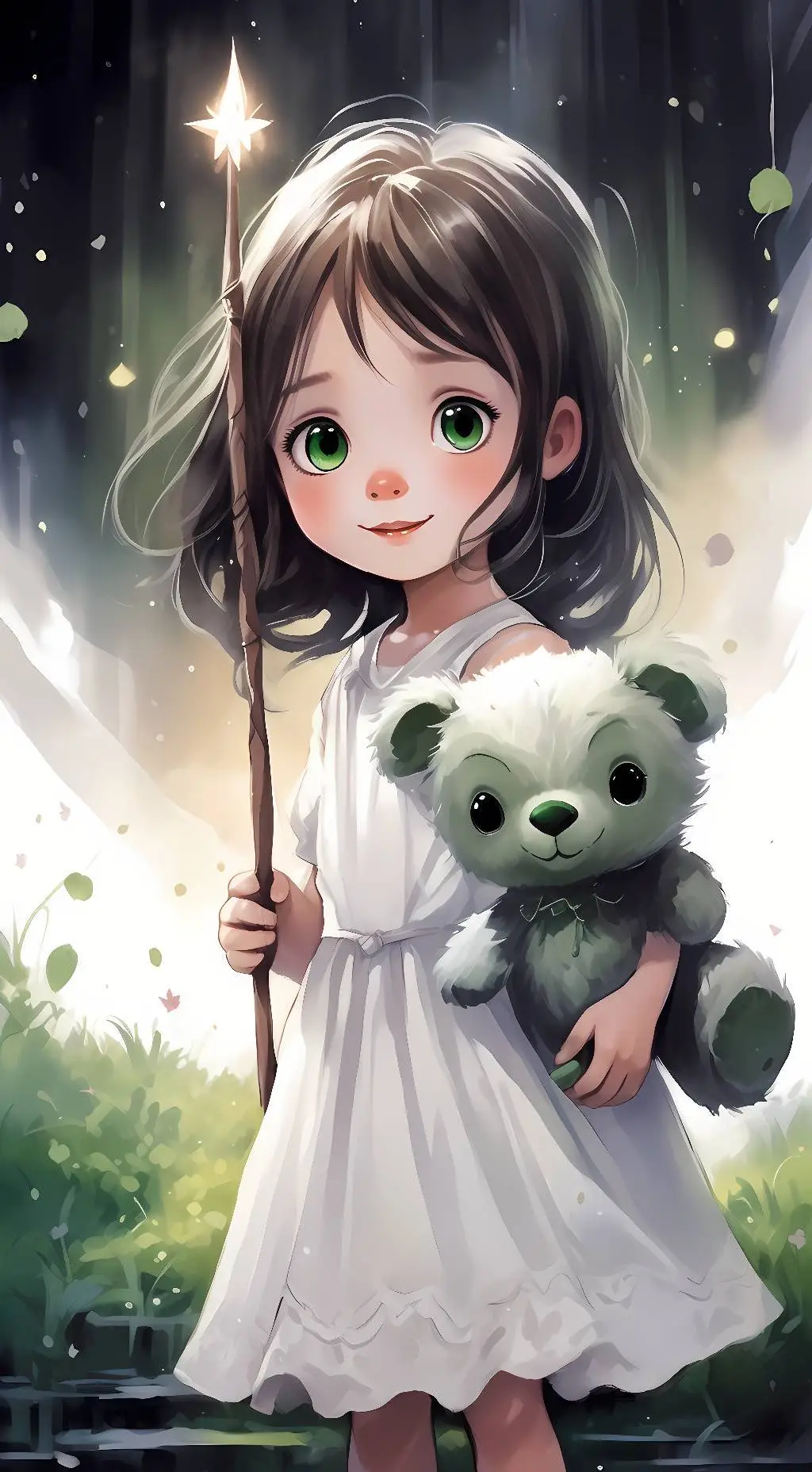 ai character: luna background