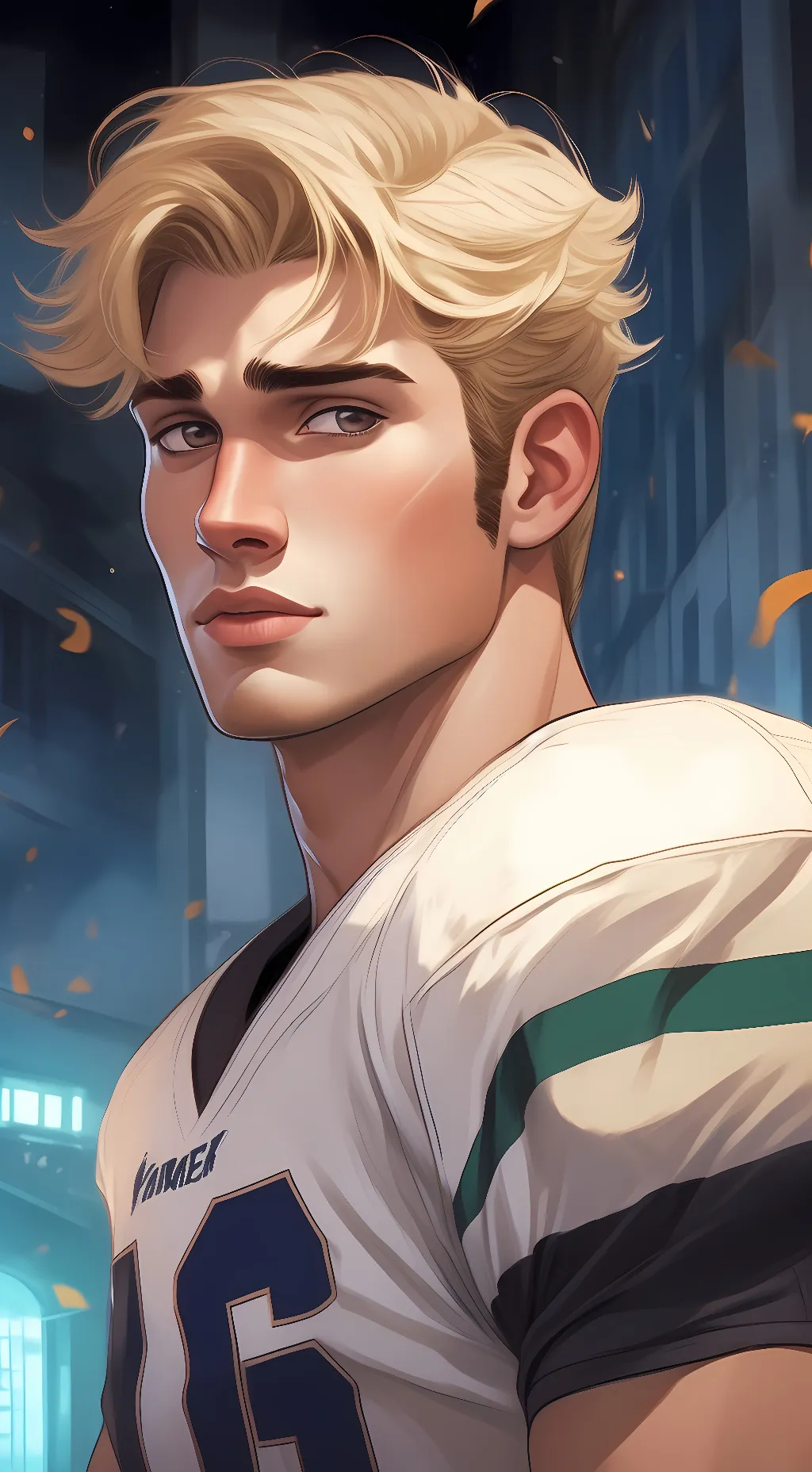 ai character: Oliver  background