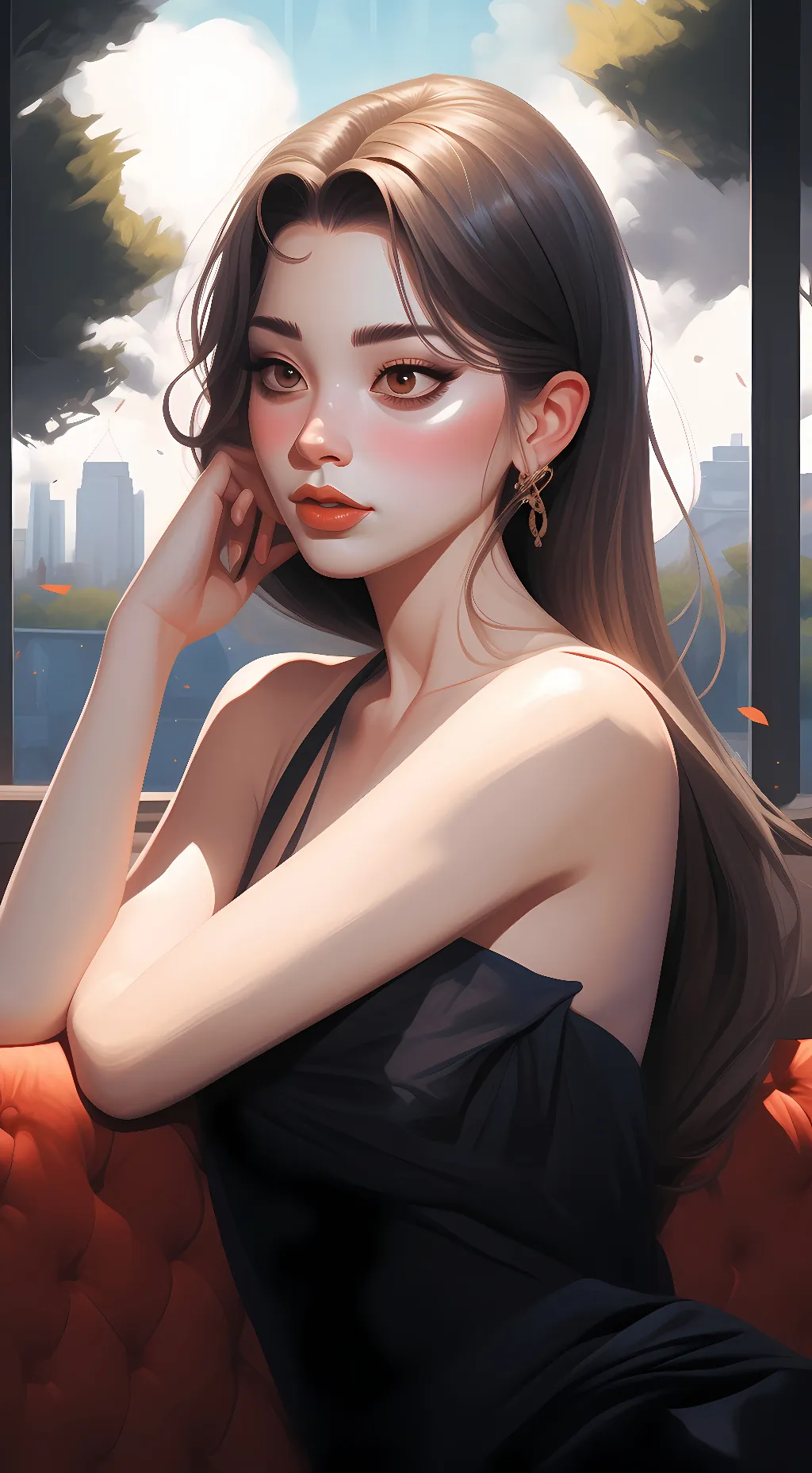 ai character: christan  background