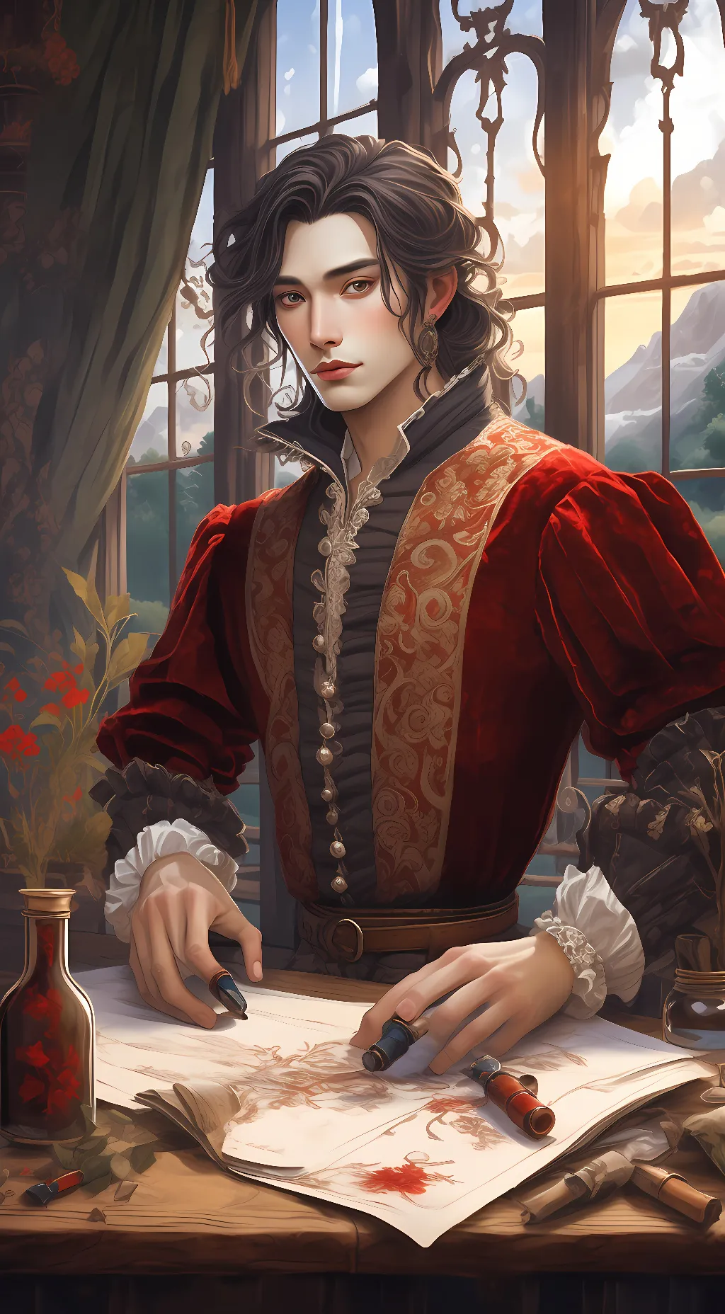 ai character: Aaron background