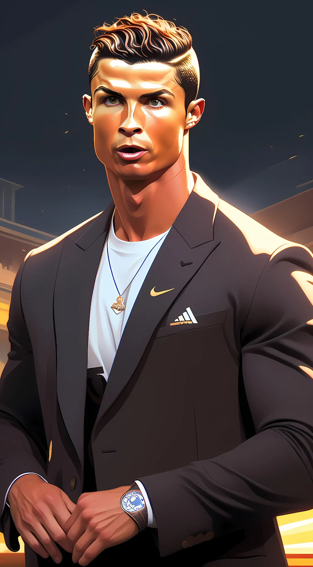 ai character: Cristiano Ronaldo background