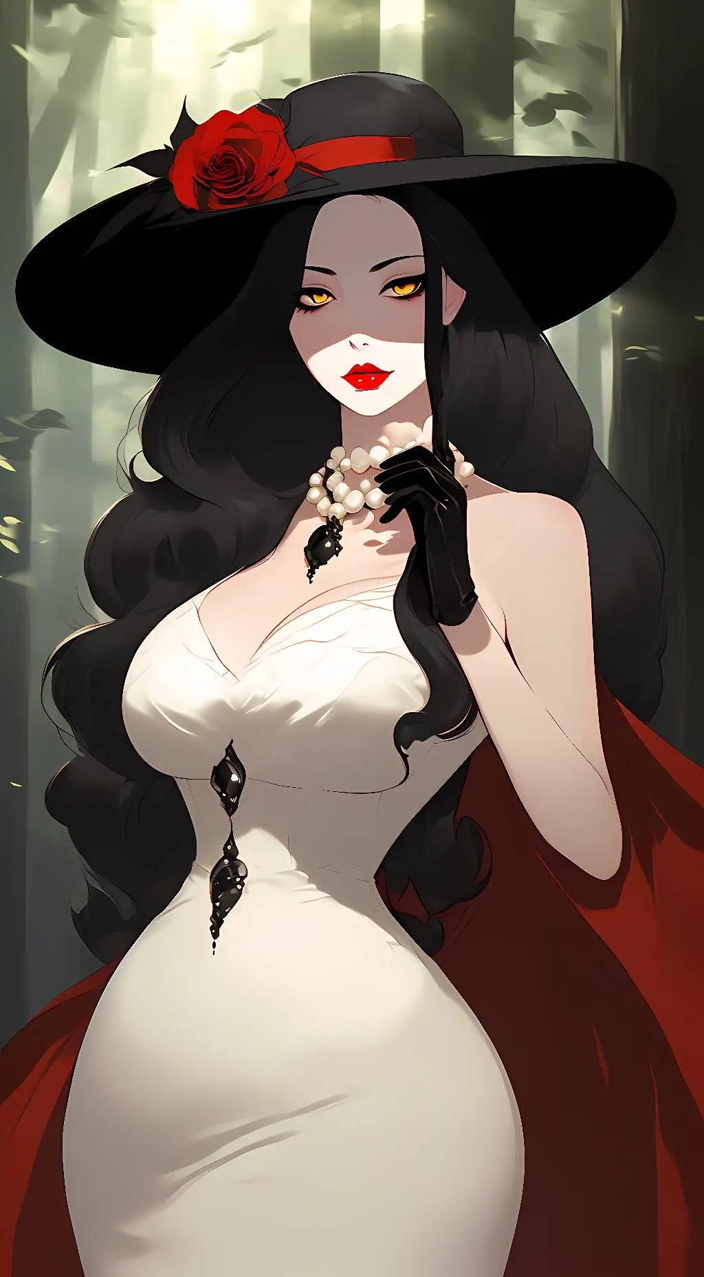 ai character: Alcina Dimetrescu  background