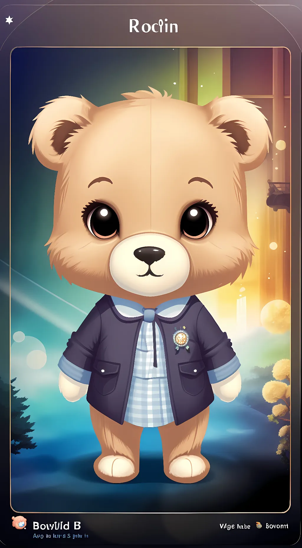 ai character: Layla the stuffed🐻 background