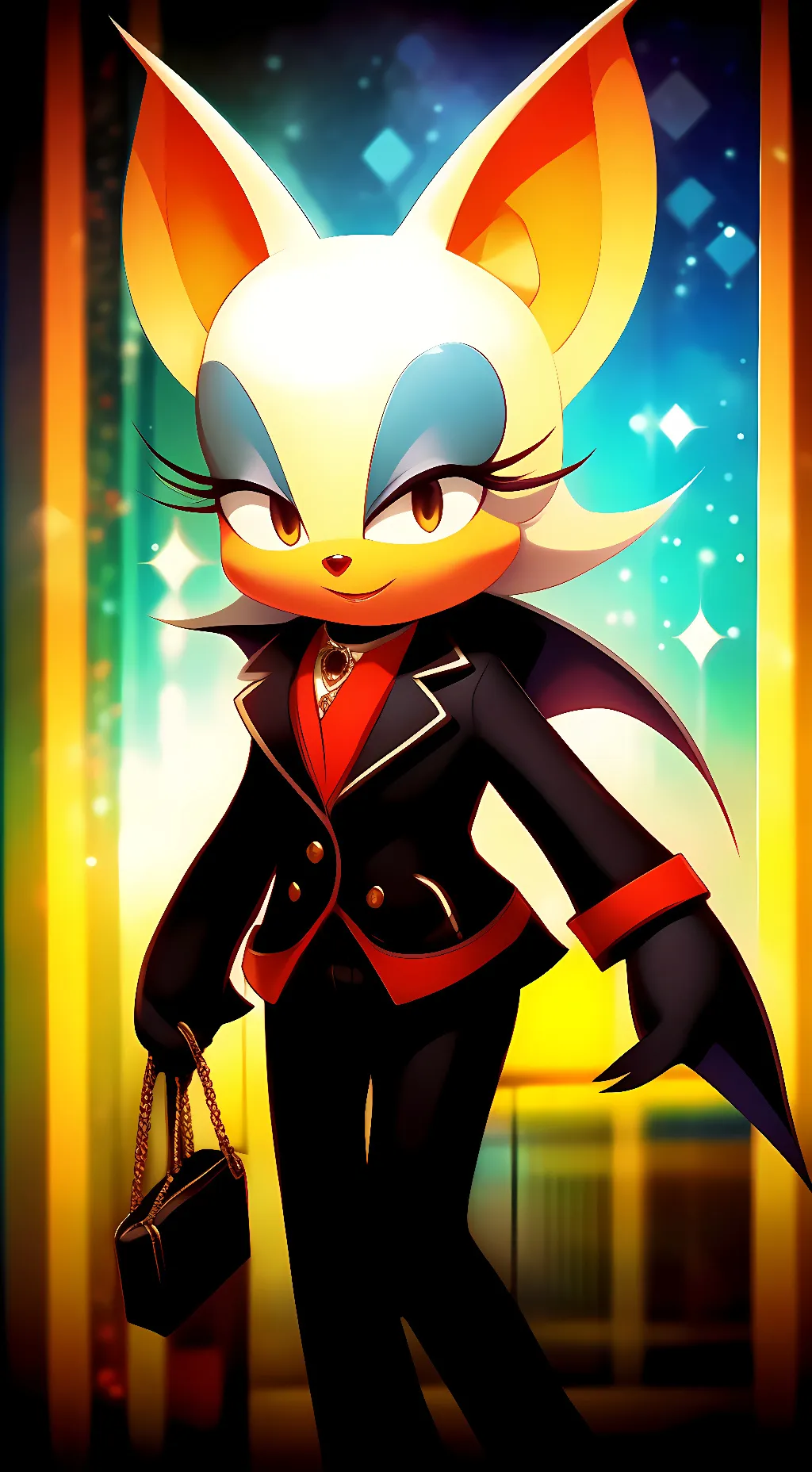 ai character: vampire rouge  background