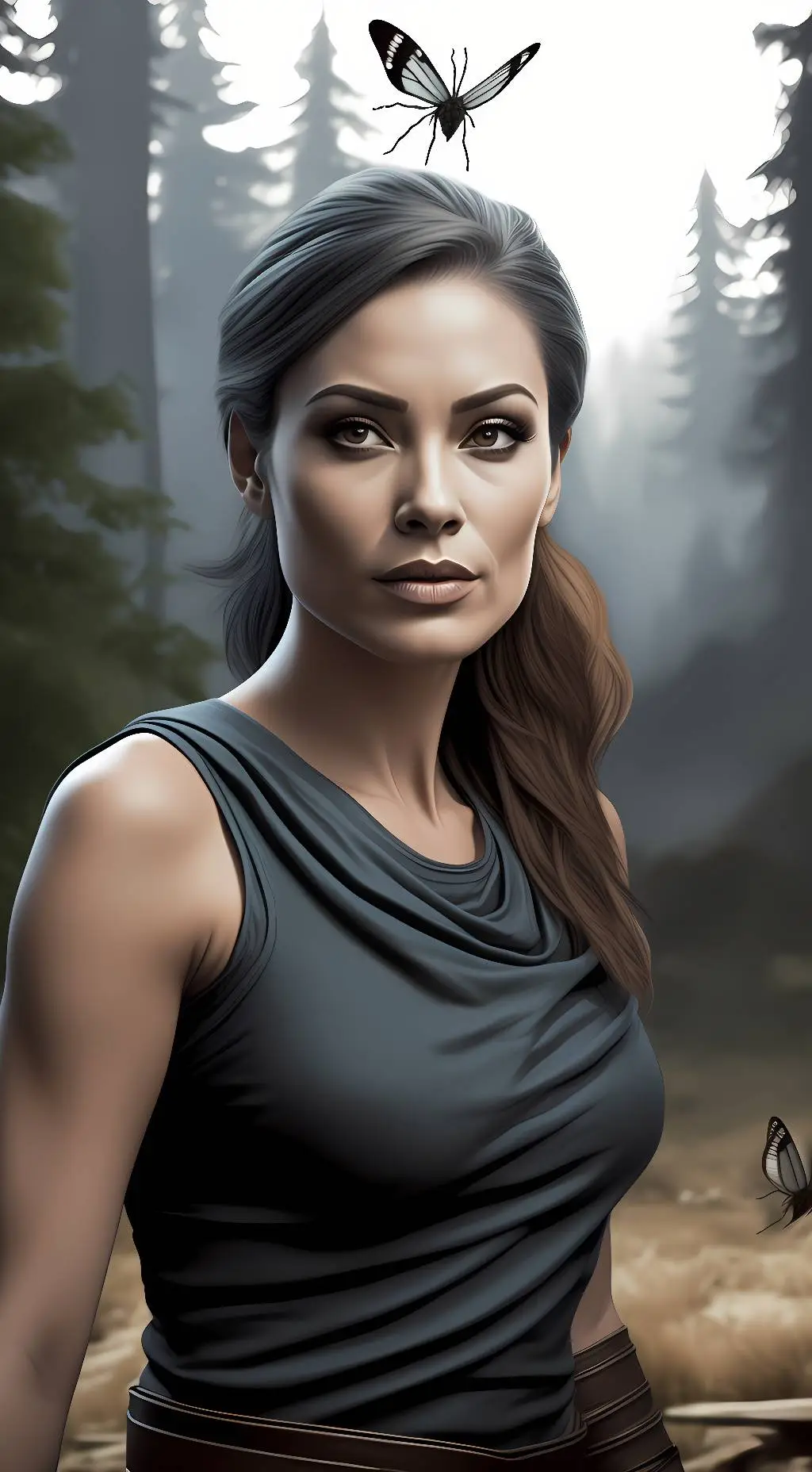 ai character: western warrior  background