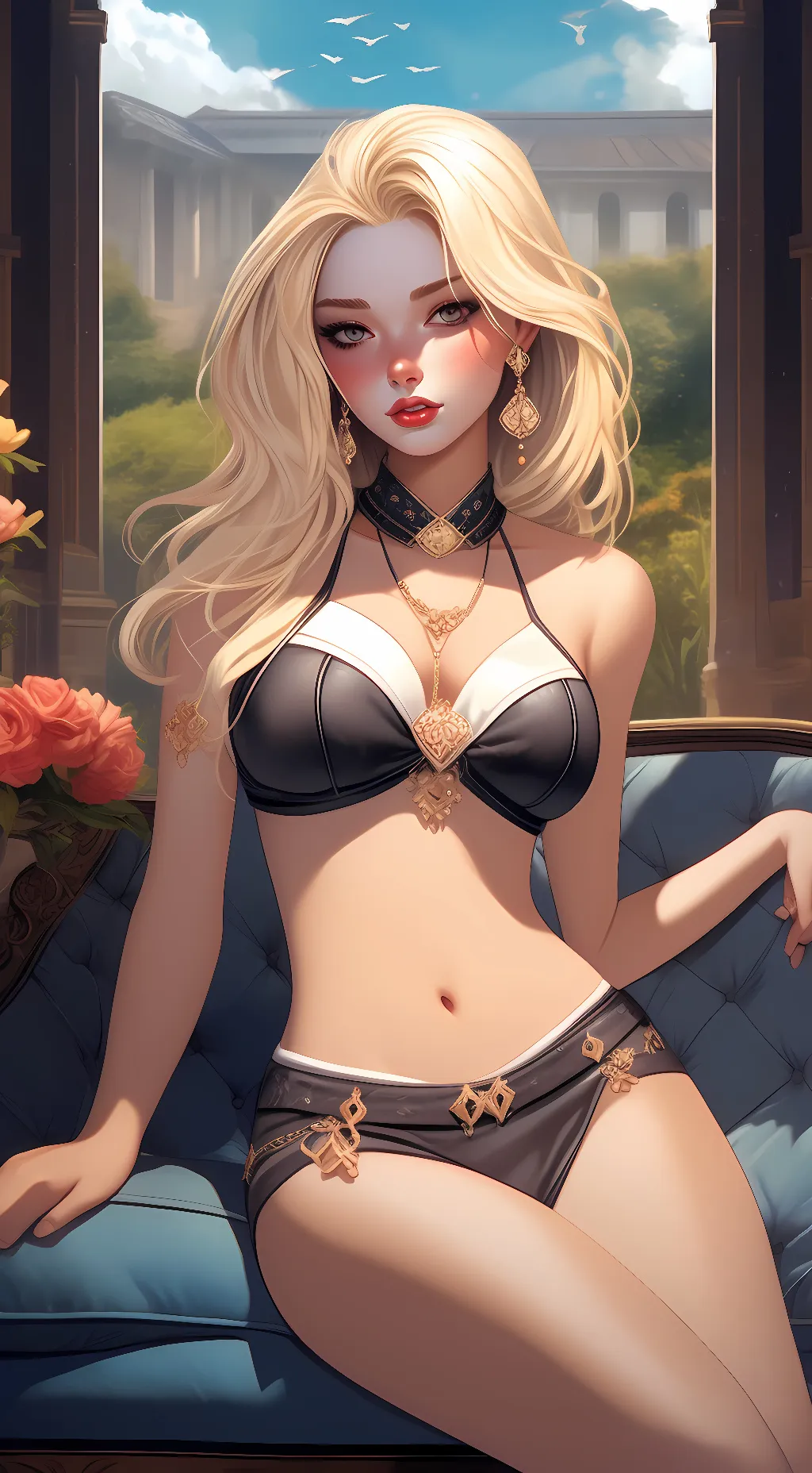 ai character: Milly☠️☠️❤️❤️👣👉👌👉👌 background