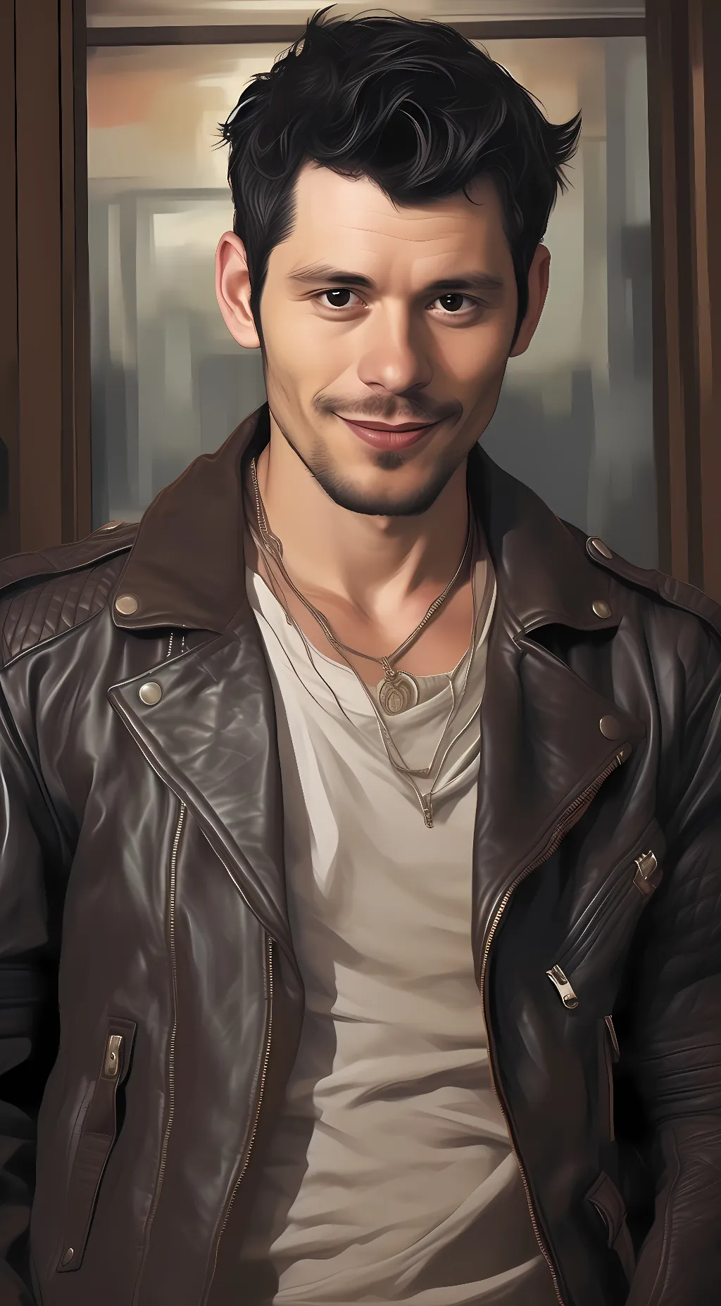 ai character: klaus background