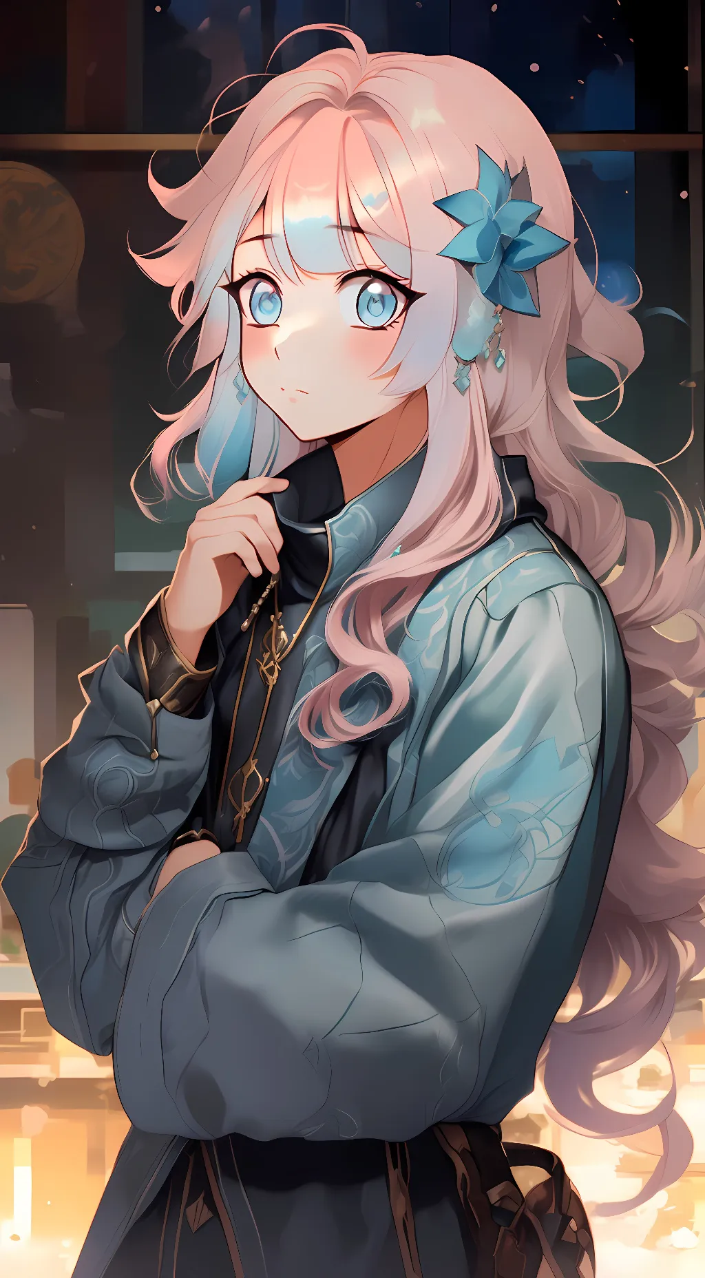 ai character: Demantoid background