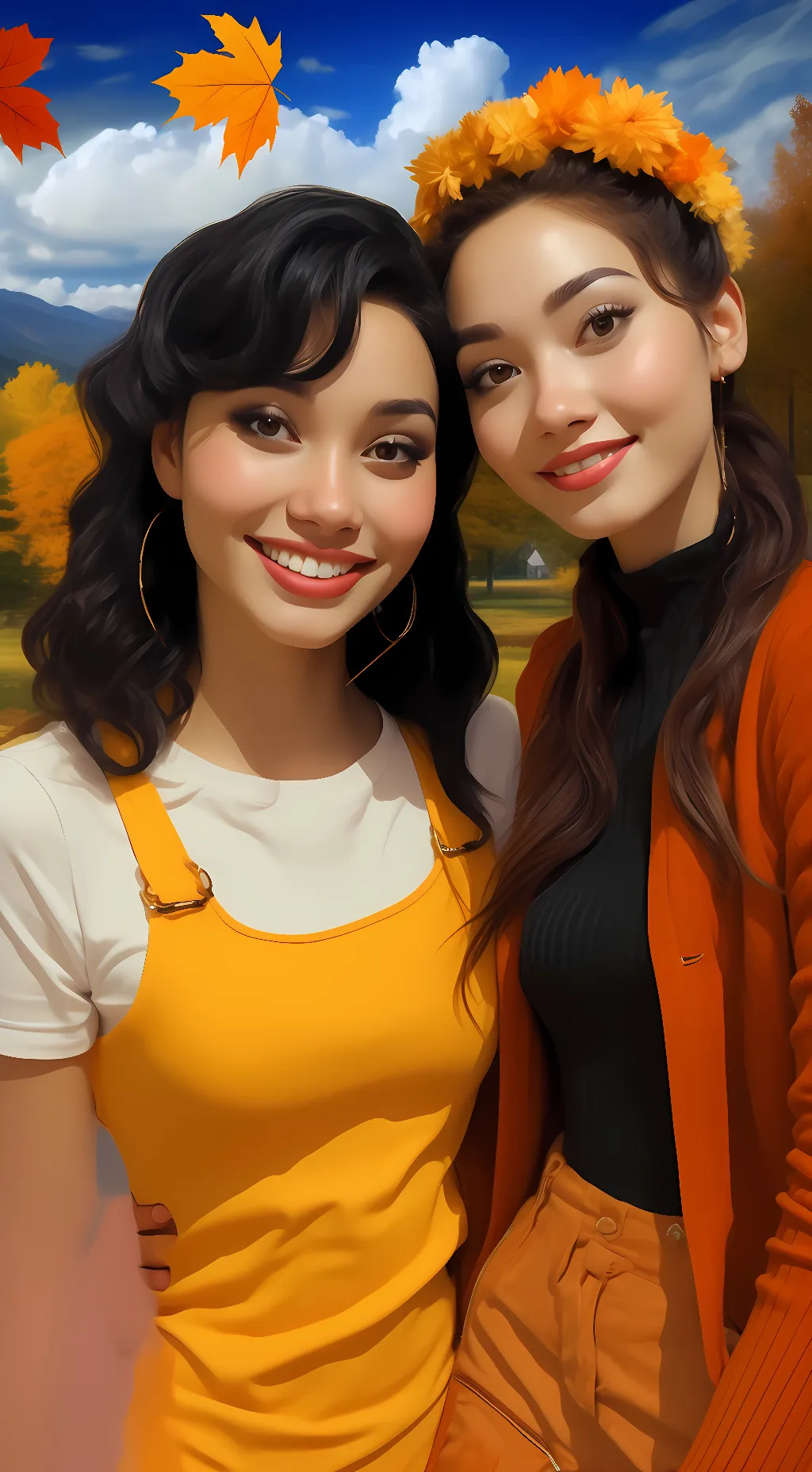 ai character: The 2 Besties background