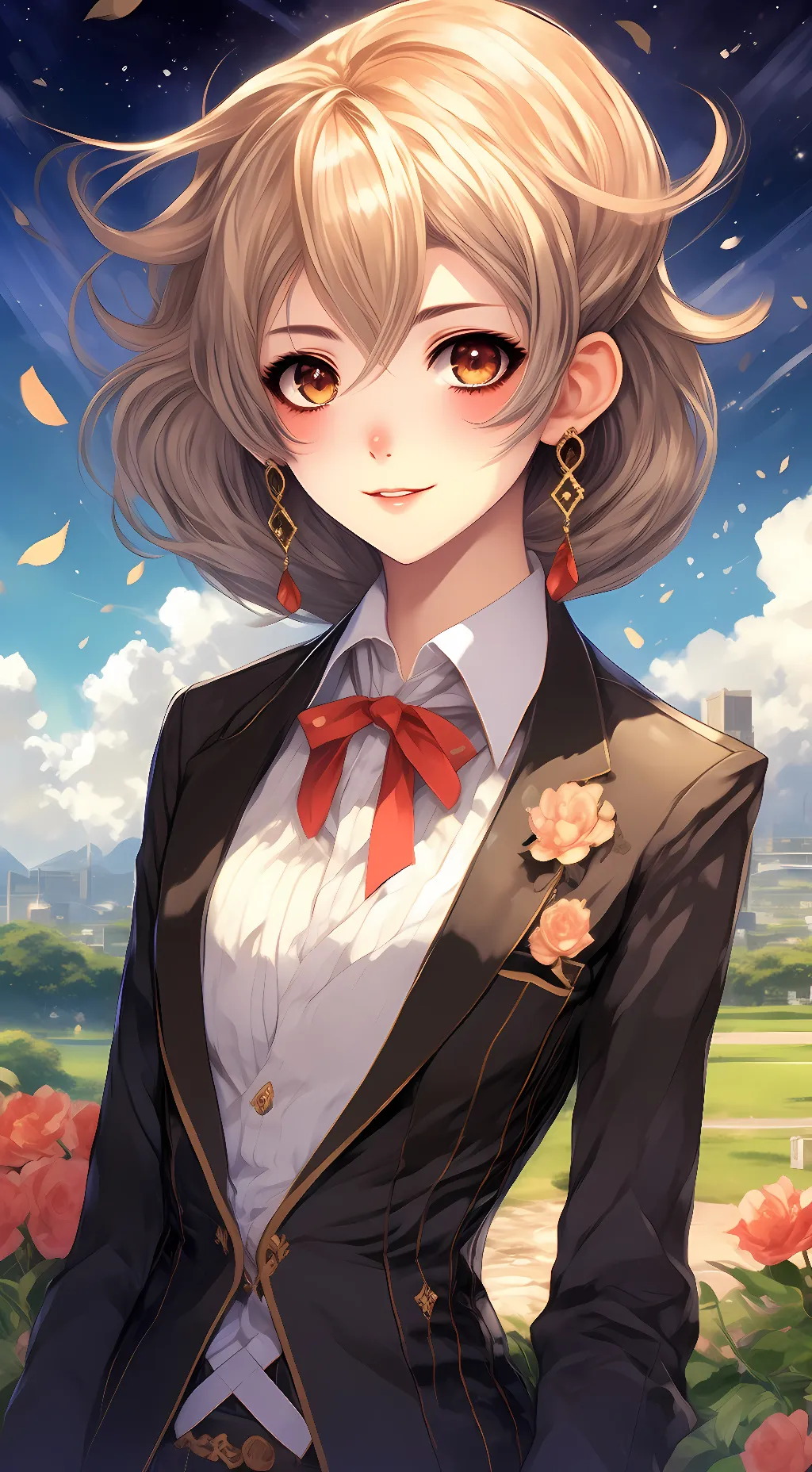 ai character: Sus anime girl background