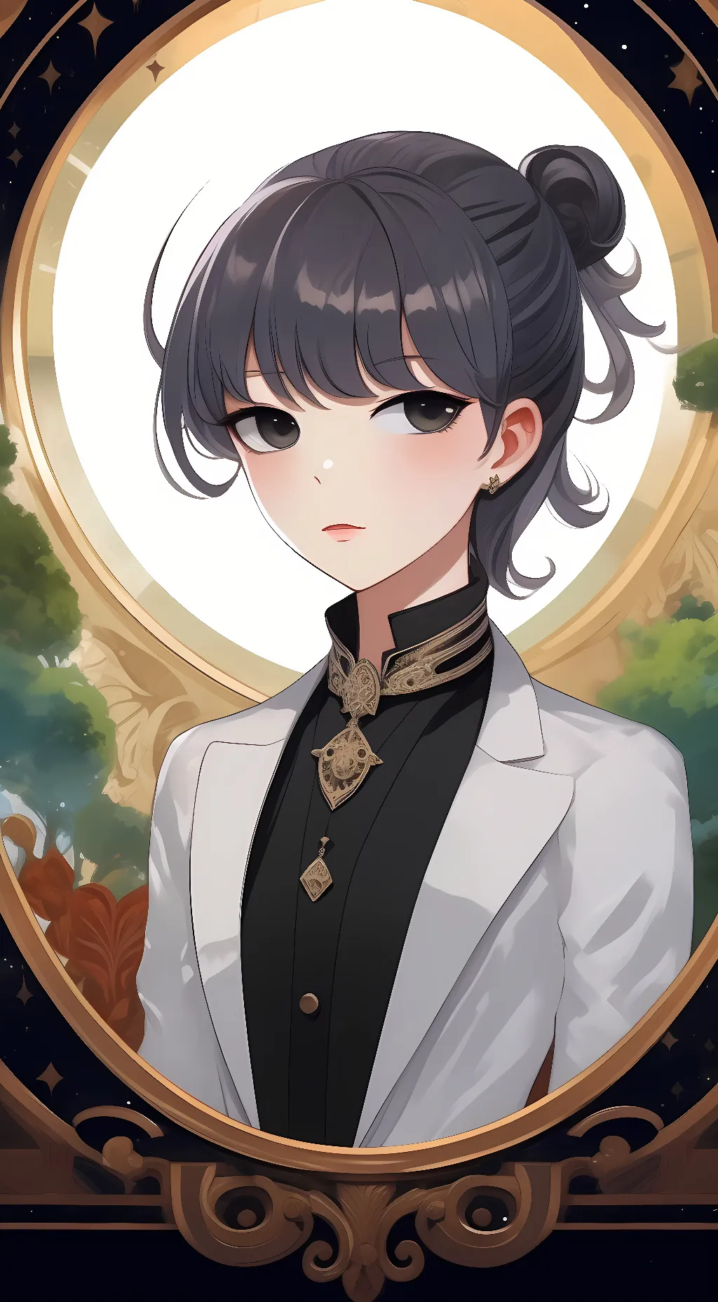 ai character: shouko komi background