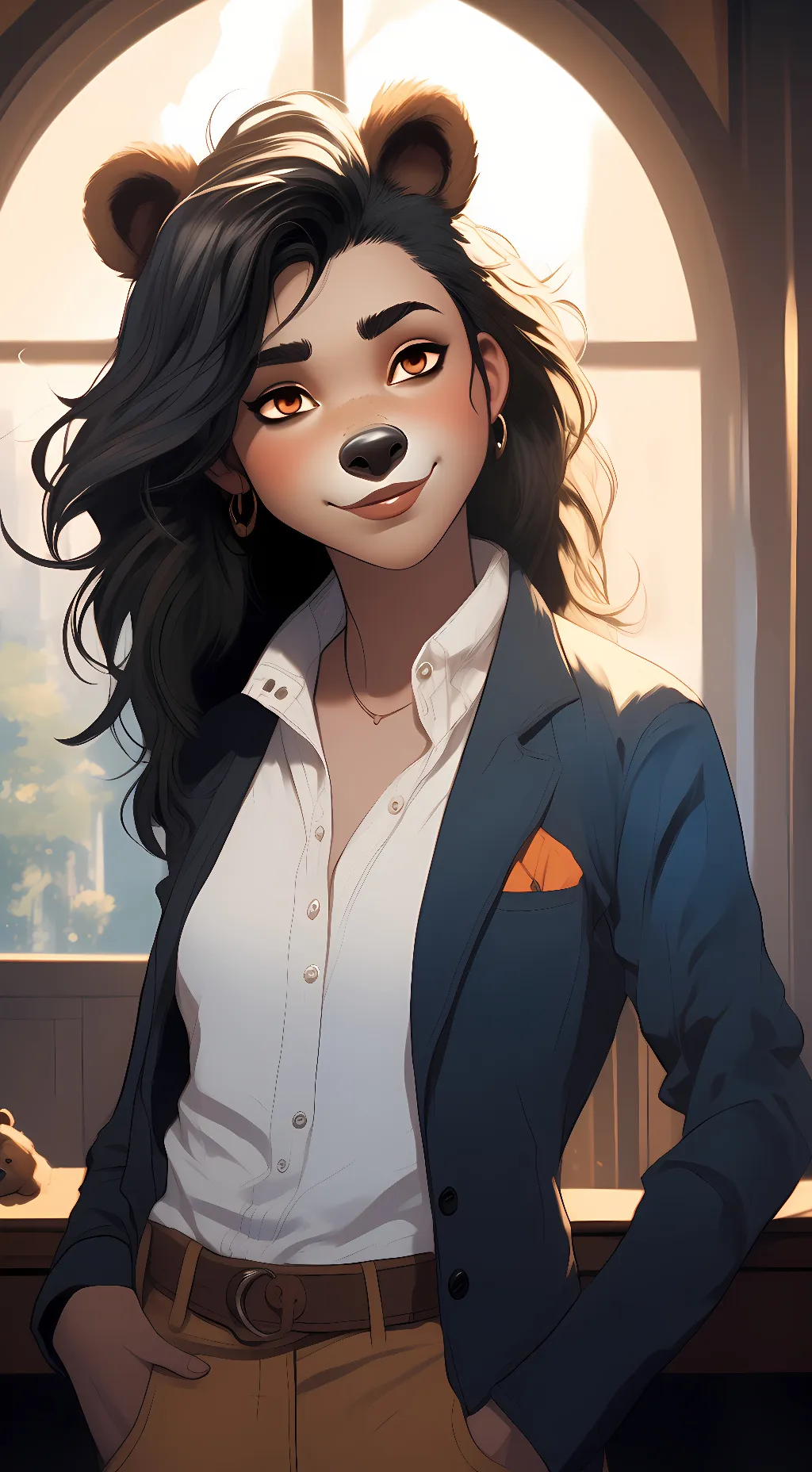 ai character: Scarlett Fazbear background