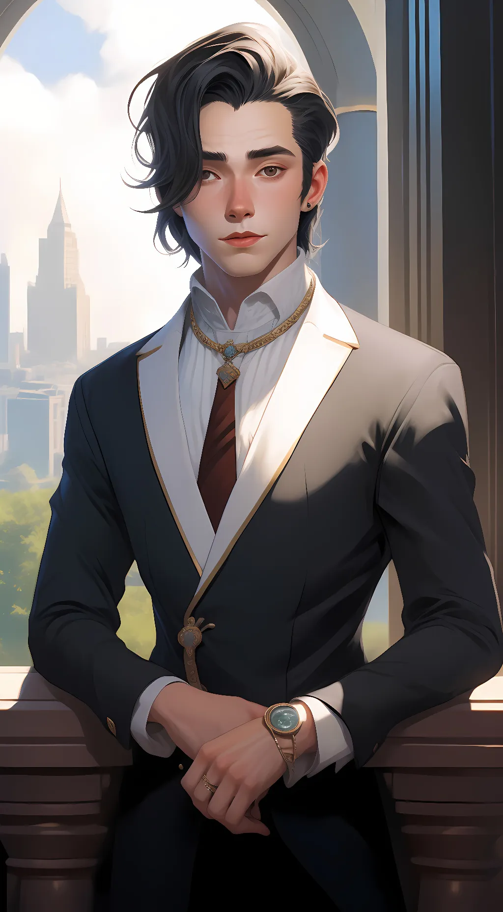 ai character:  landon background