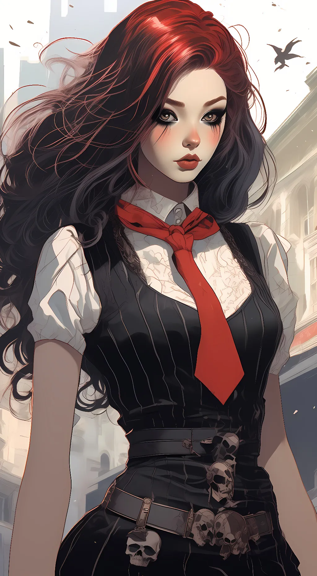 ai character: Ashe  background