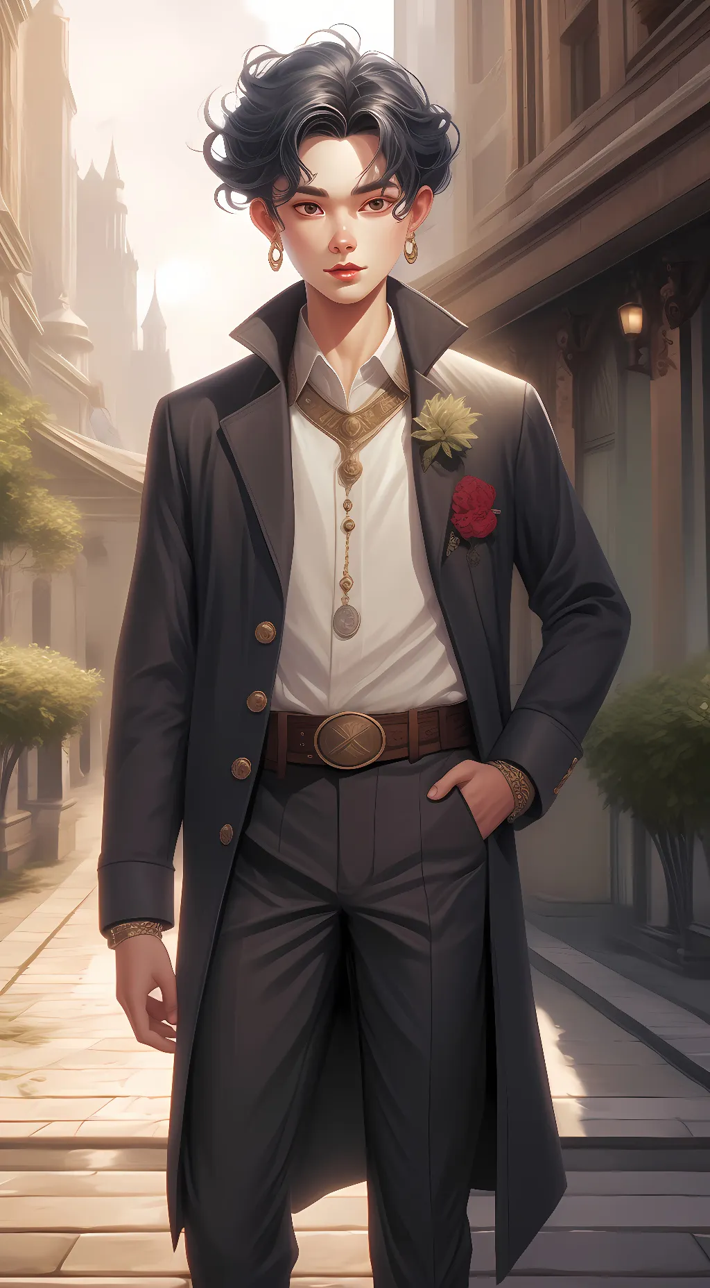 ai character: Adam Wetzel  background